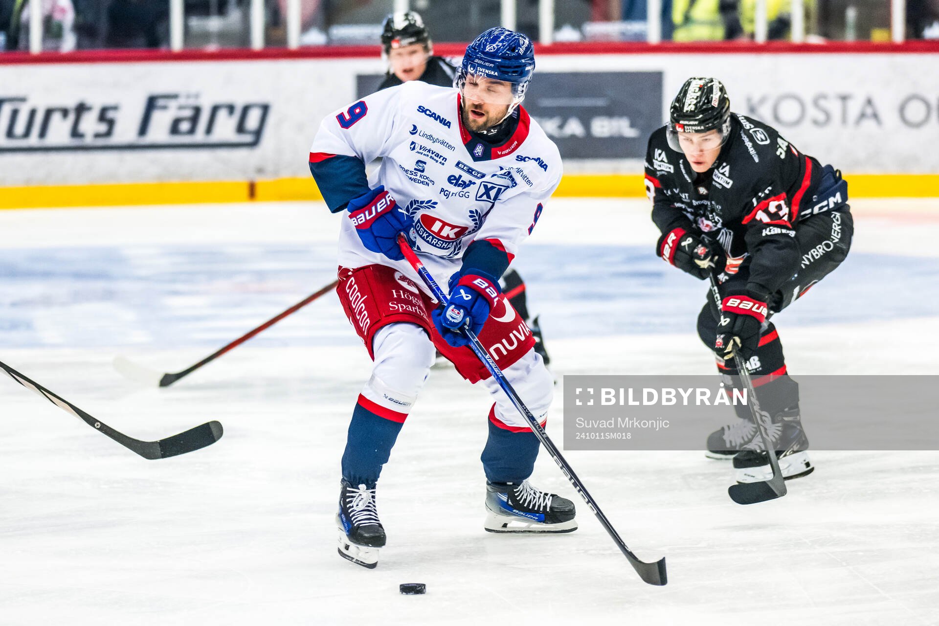 IK Oskarshamns Eero Savilahti och Nybros Leo Sahlin