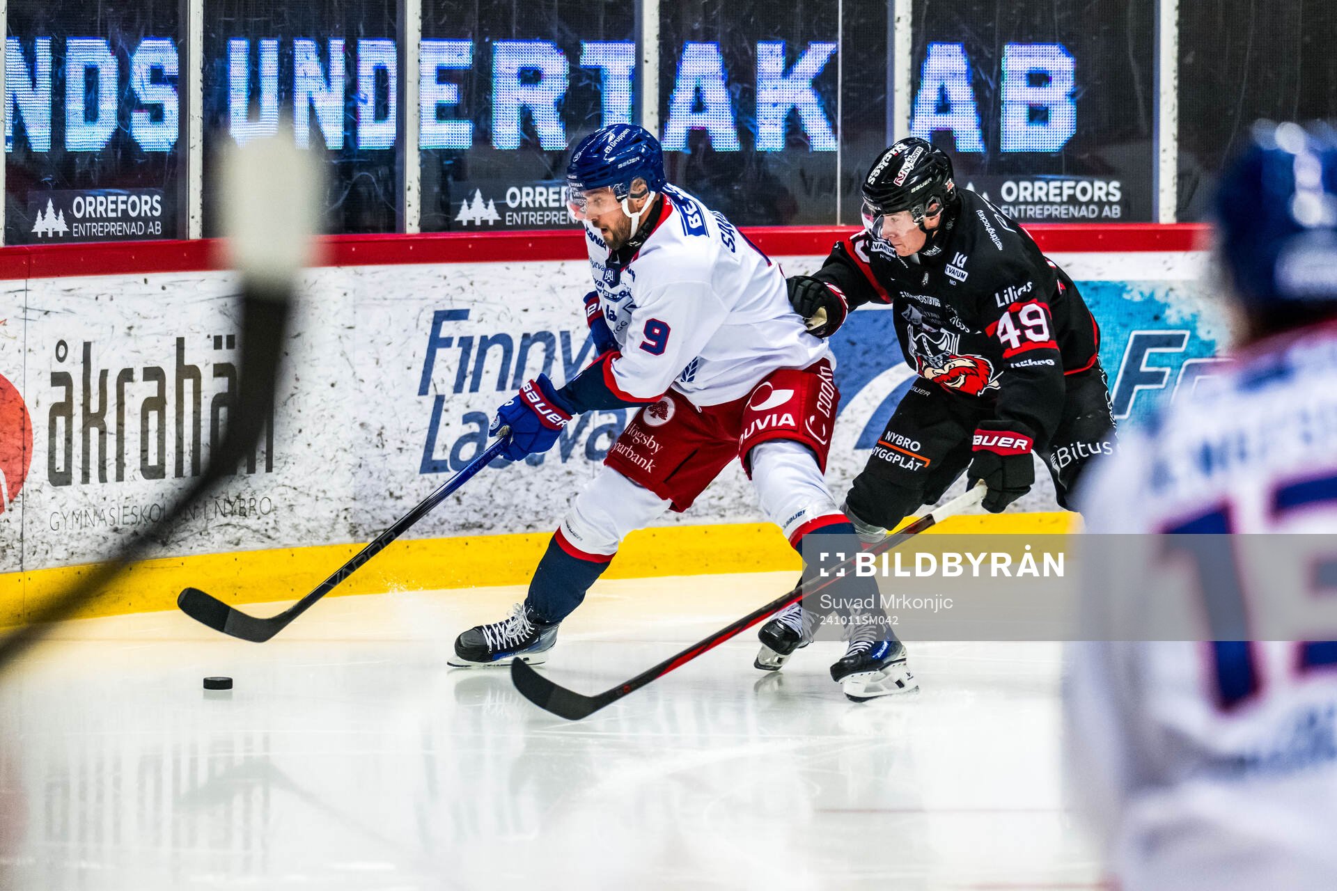 IK Oskarshamns Eero Savilahti och Nybros Kalle Holm