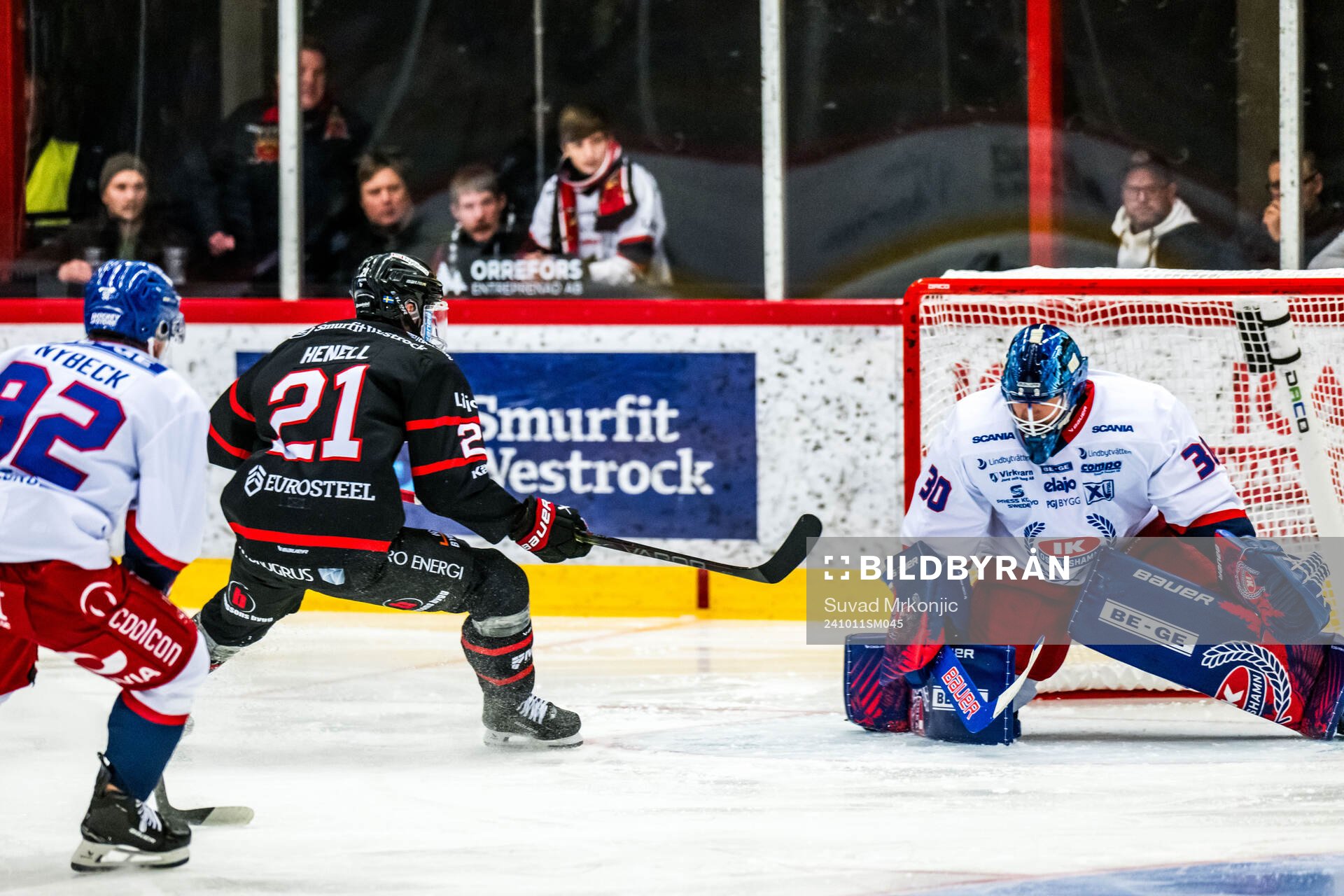 Nybros Otto Henell gör här 2-0
