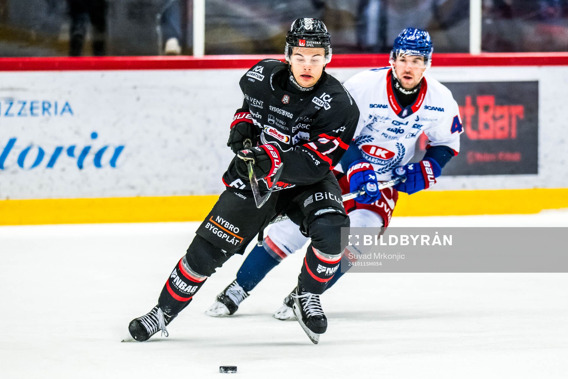 Nybros Alex Ciernik och IK Oskarshamns Michael Joyaux