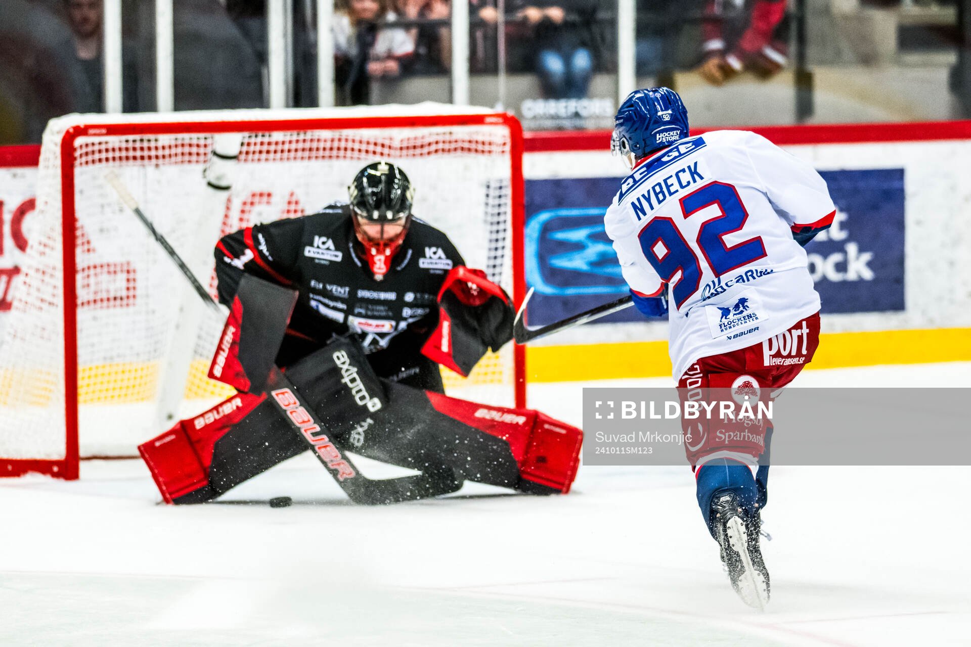 IK Oskarshamns Zion Nybeck avgör straffläggningen med ett