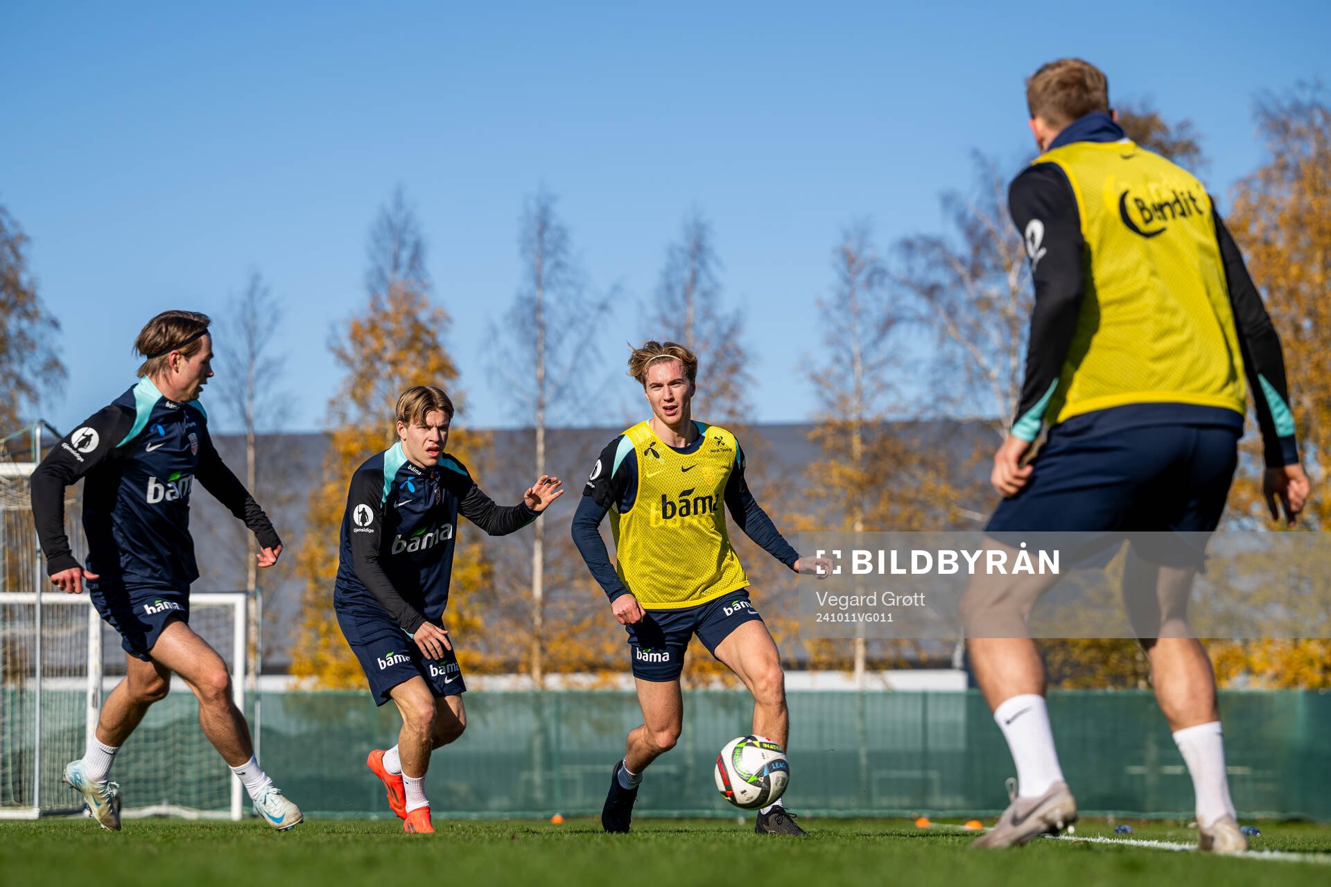 Patrick Berg, Jens Petter Hauge and Kristian Thorstvedt of