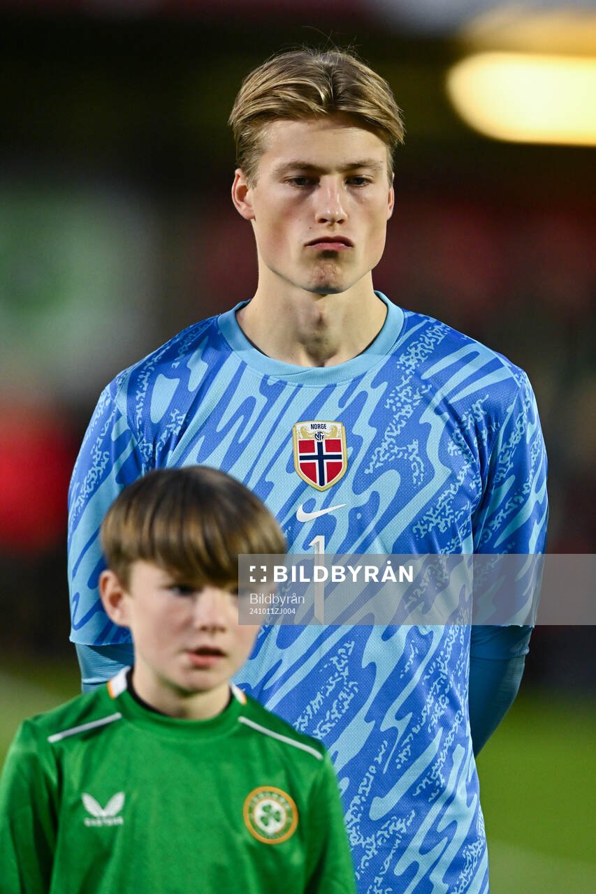 goalkeeper Sander Tangvk of Norway
