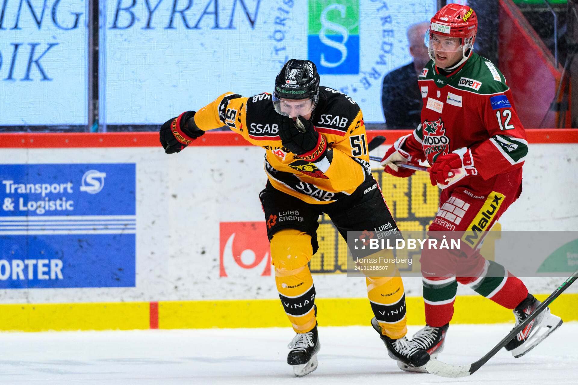 Luleås Markus Nurmi har ont
