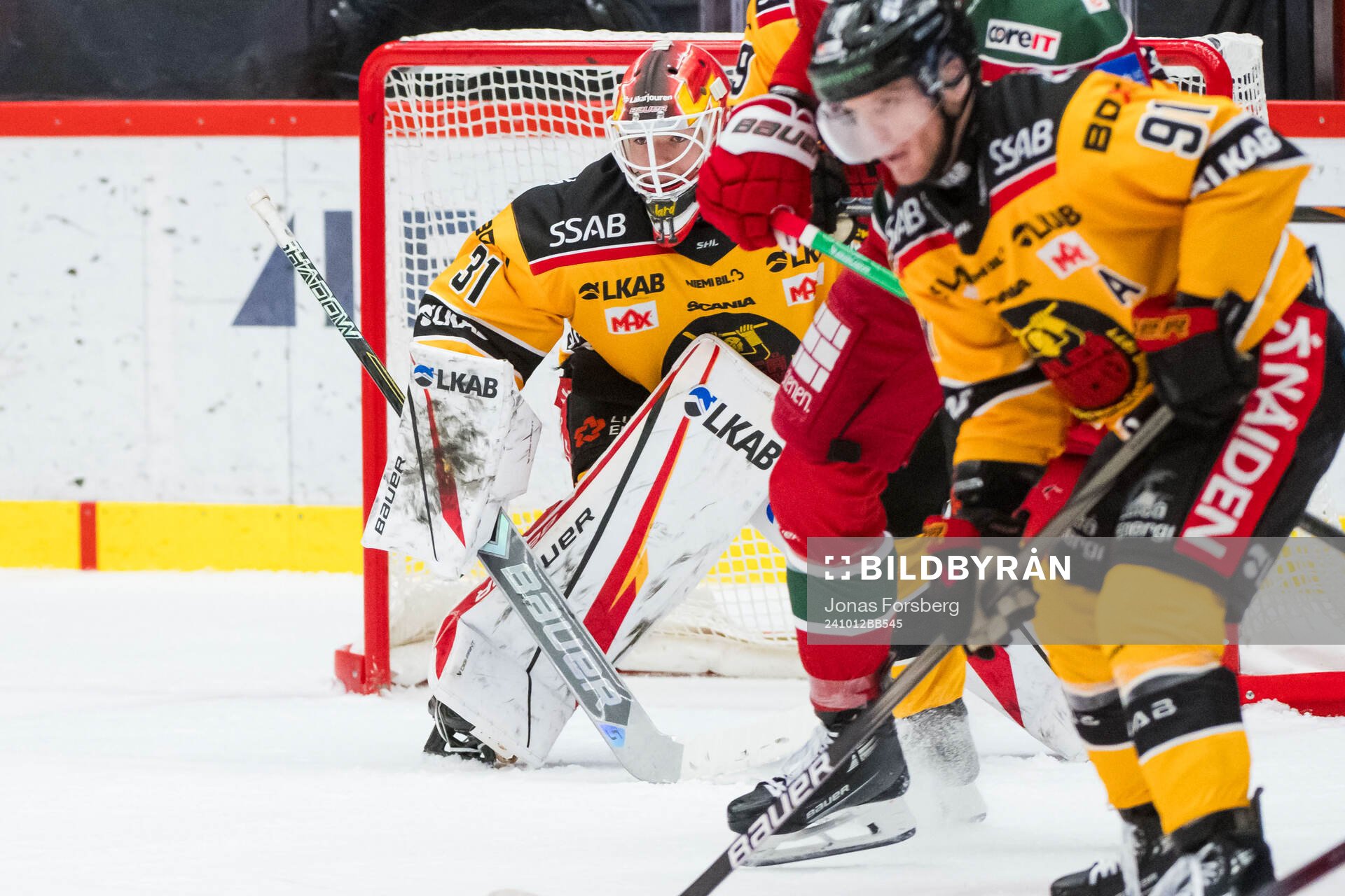 Luleås målvakt Matteus Ward