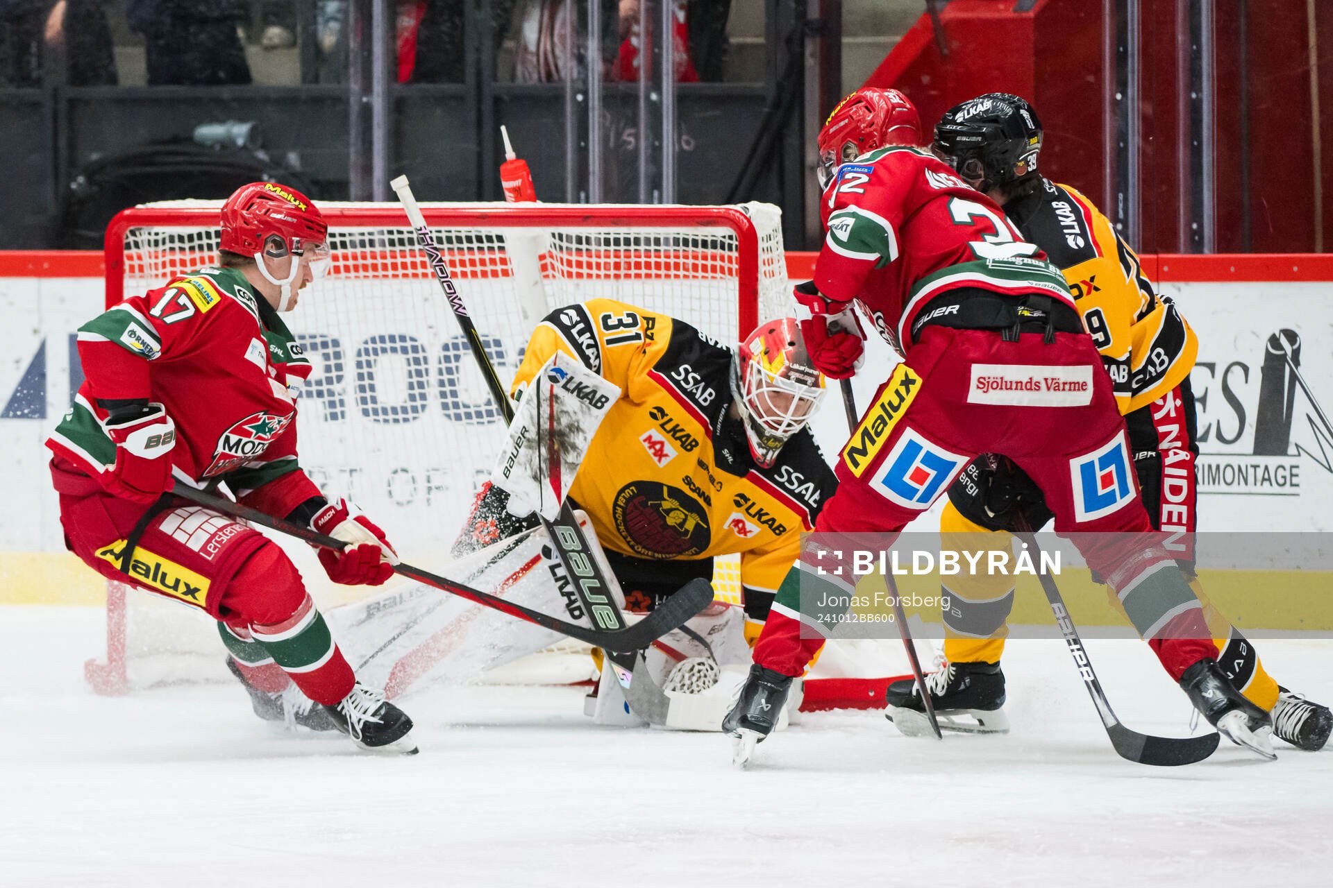 Luleås målvakt Matteus Ward