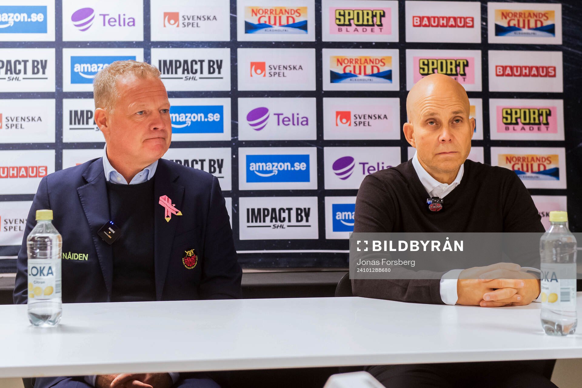 Luleås assisterande tränare Henrik Stridh och MoDos