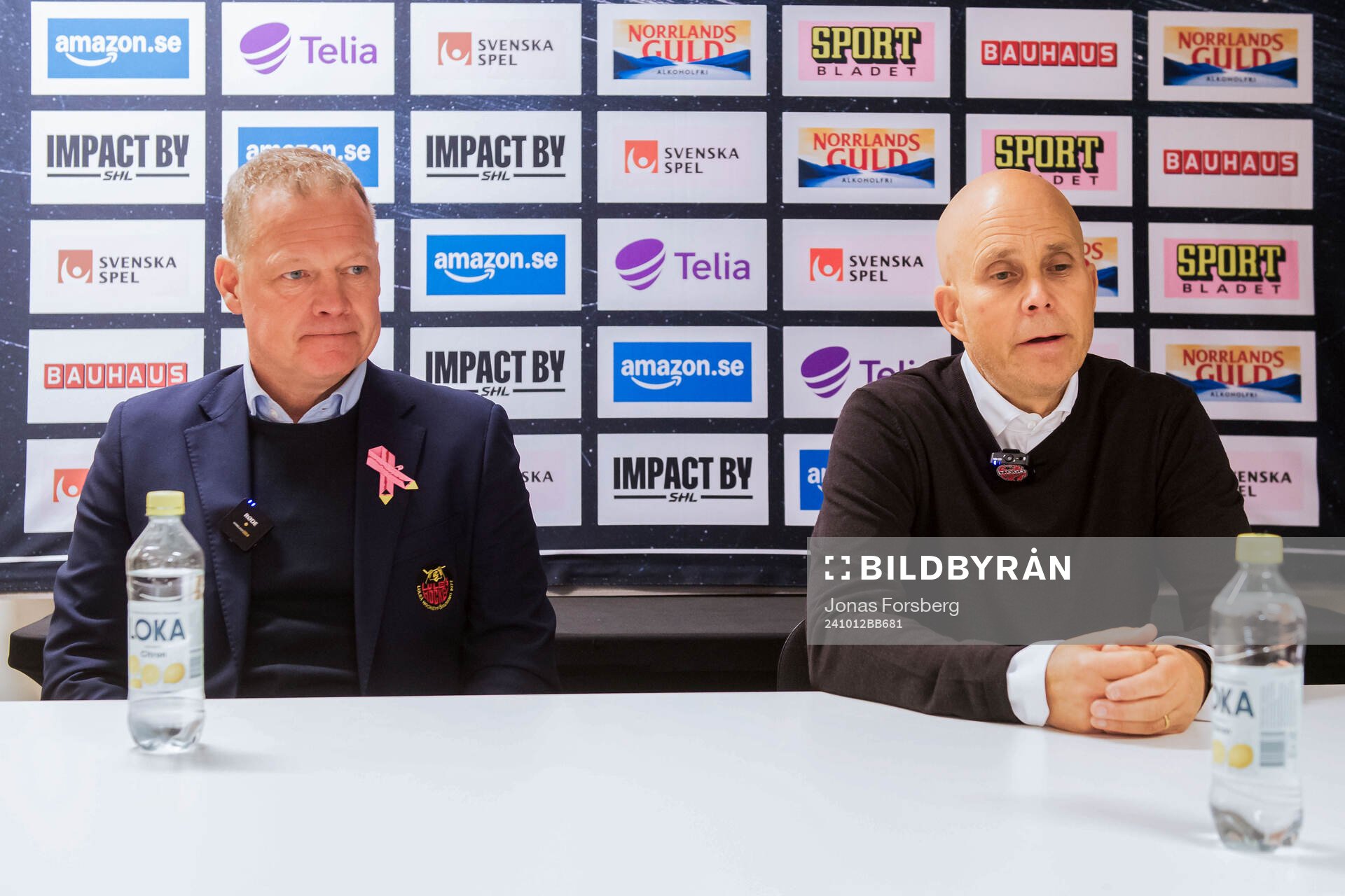 Luleås assisterande tränare Henrik Stridh och MoDos