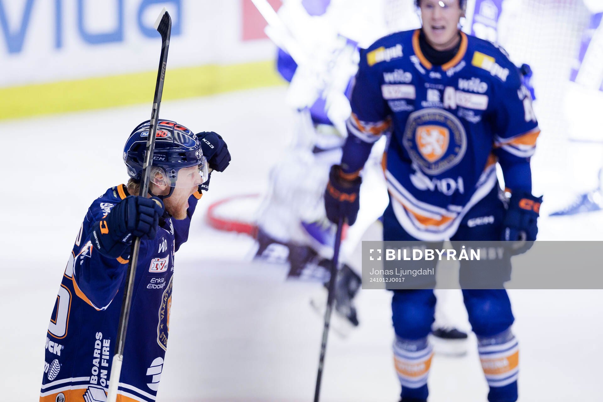 Växjös Joachim Blichfeld jublar