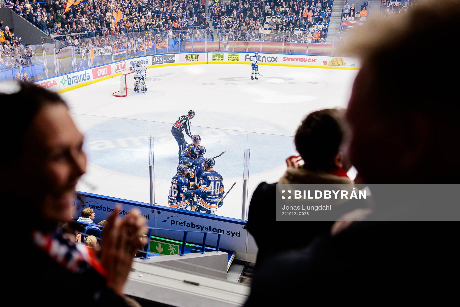 Växjös spelare jublar