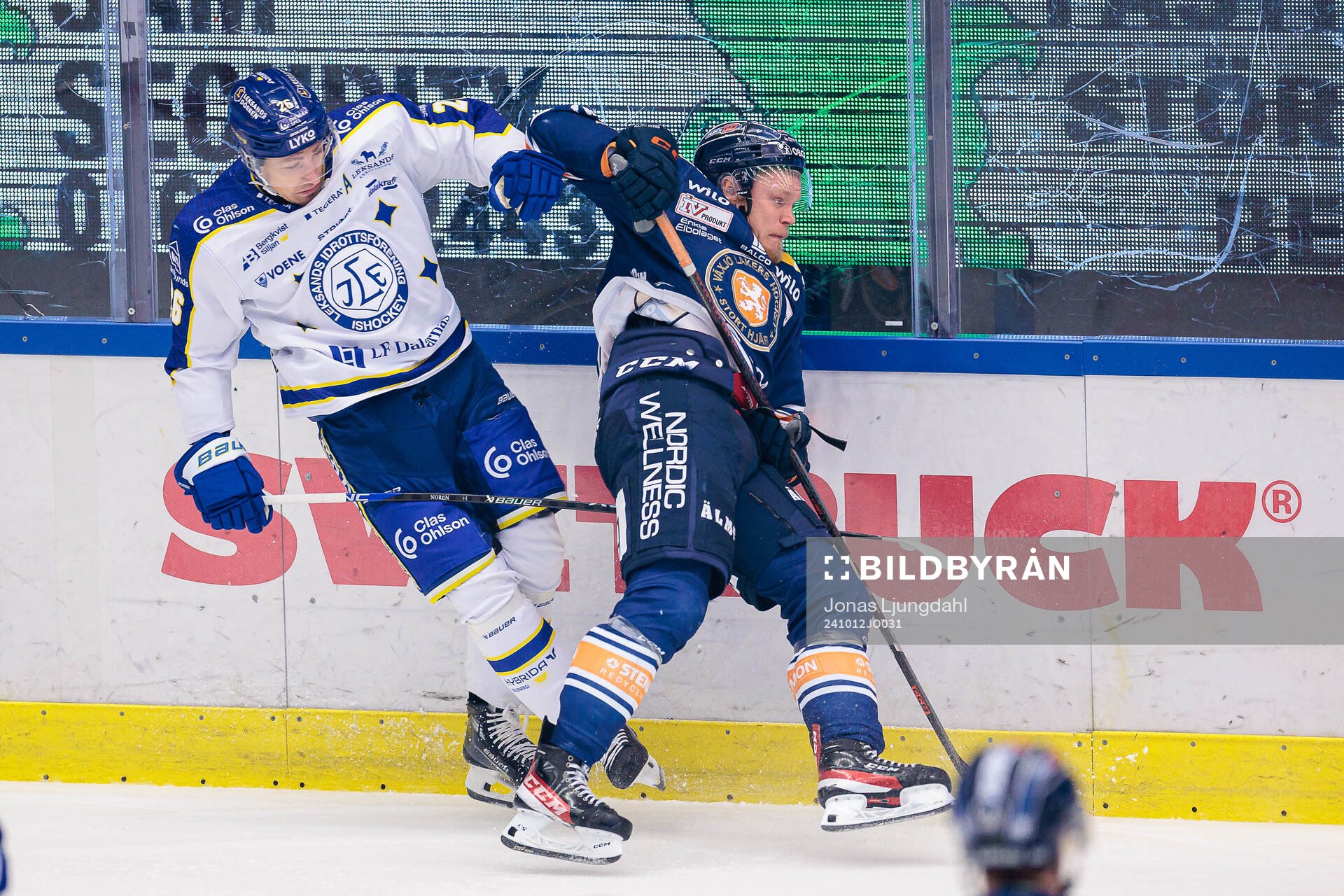 Leksands Patrik Norén och Växjös Ludvig Nilsson