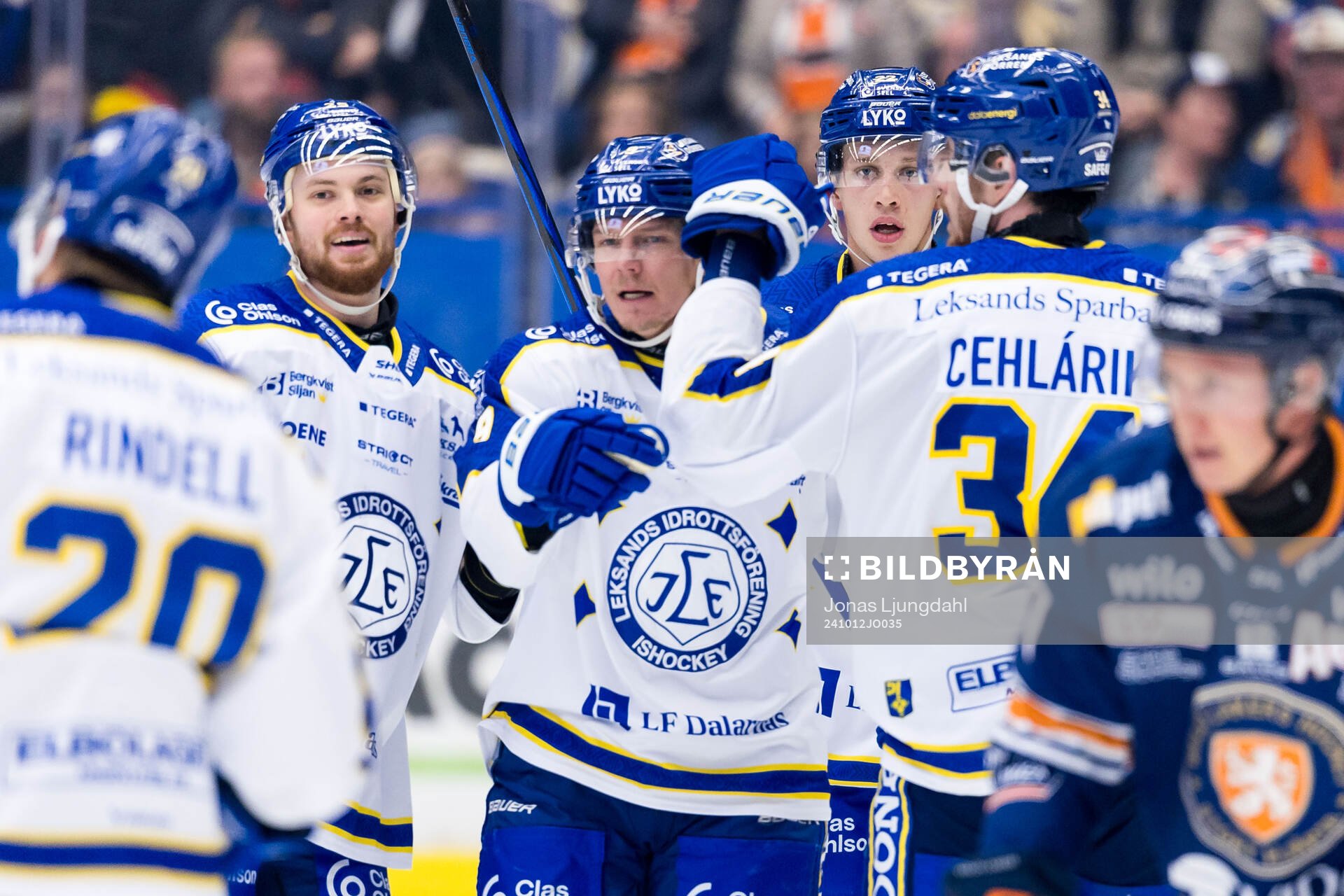 Leksands Patrik Zackrisson jublar