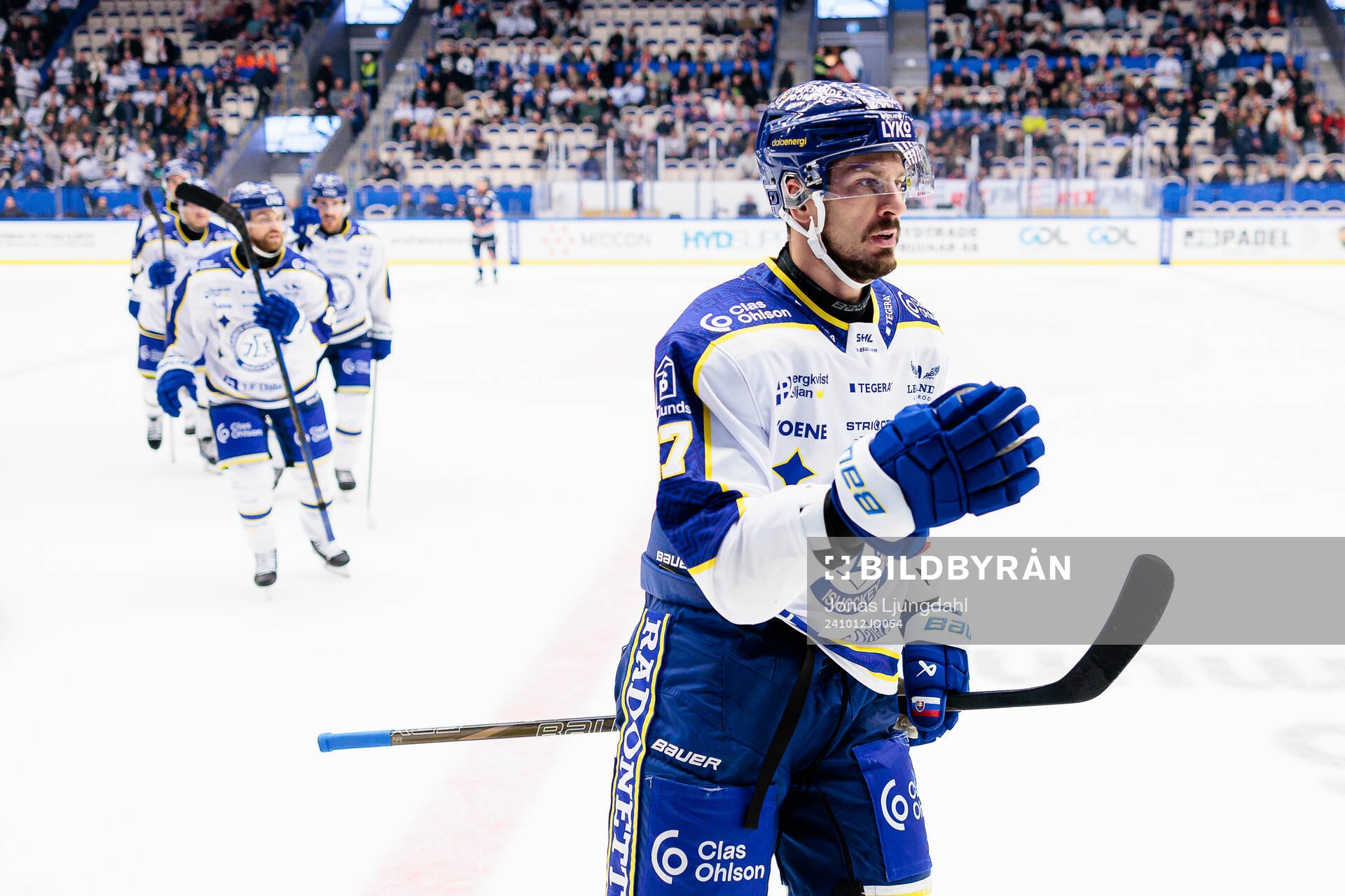 Leksands Marek Hrivik jublar
