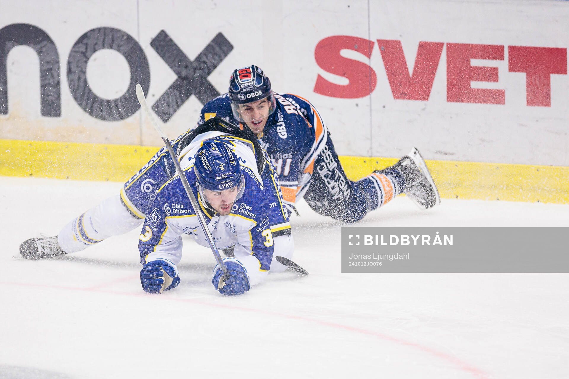 Leksands Fred Nilsson och Växjös Felix Robert