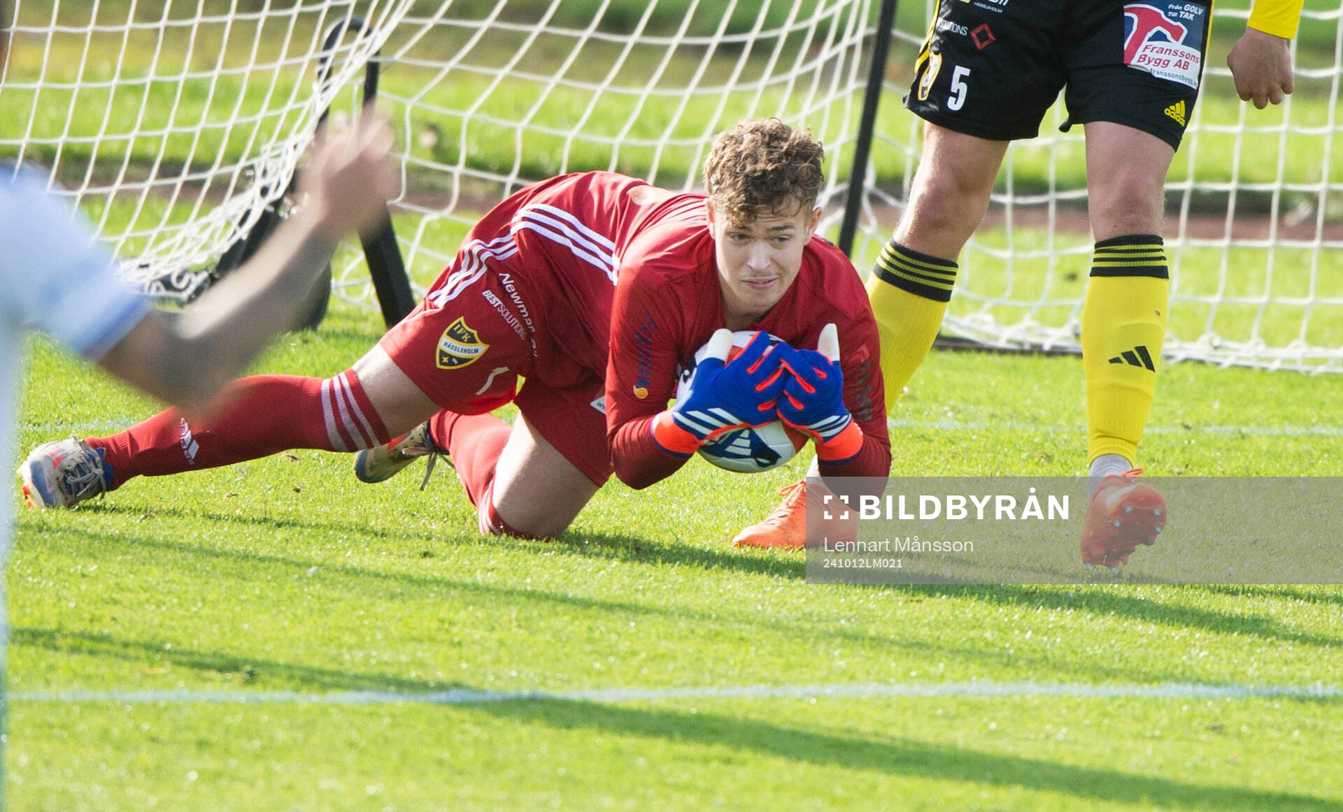 IFK Hässleholms Målvakt Alve Lind i matchen i division 2