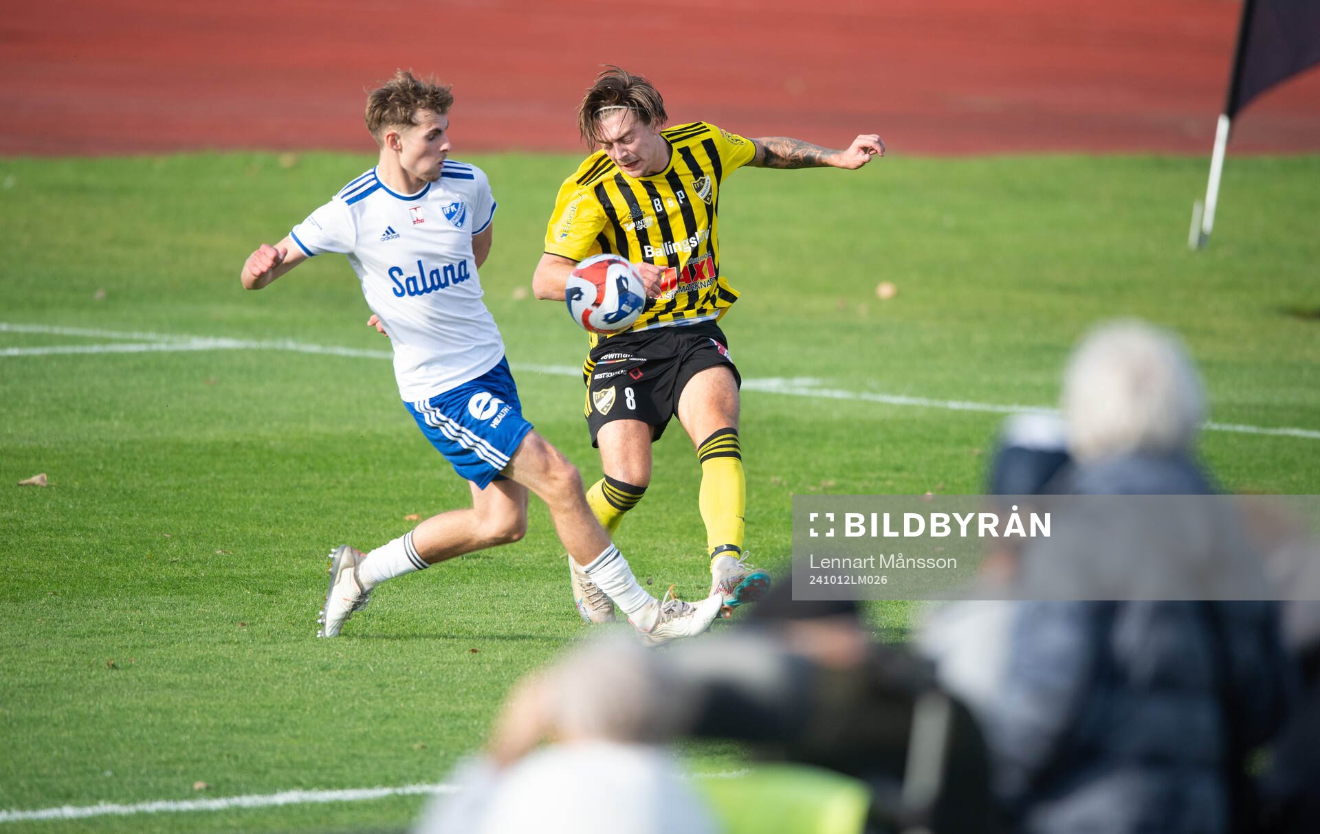 IFK Hässleholms Axel Winberg i matchen i division 2 mellan