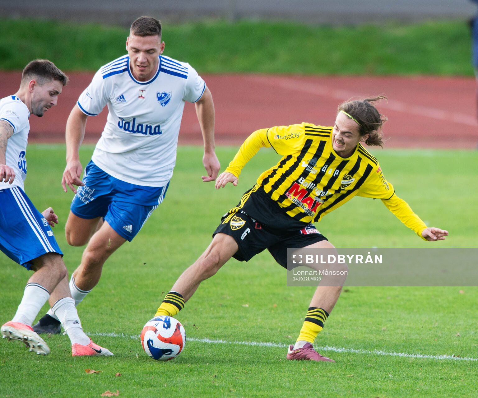 IFK Hässleholms Gustaf Winroth i matchen i division 2