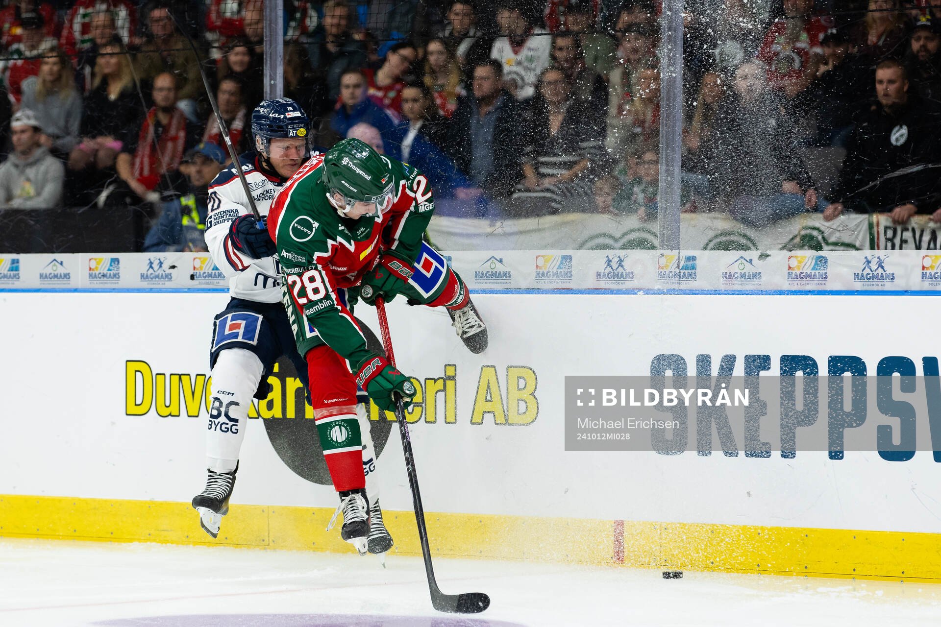 Linköpings Johan Johnsson och Frölundas Viktor Nörringer