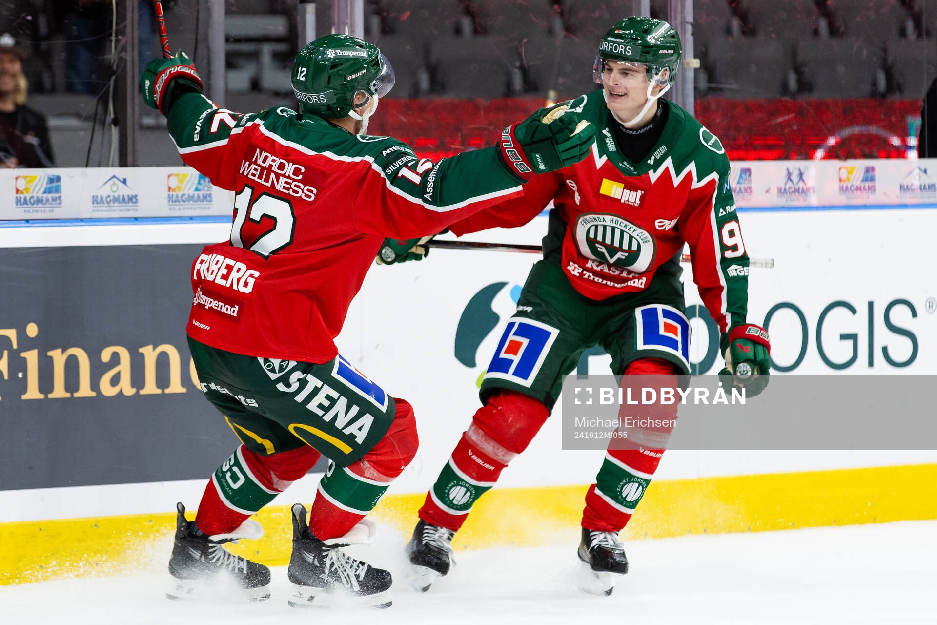 Frölundas Max Friberg jublar