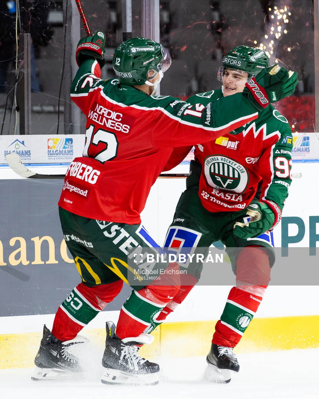 Frölundas Max Friberg jublar