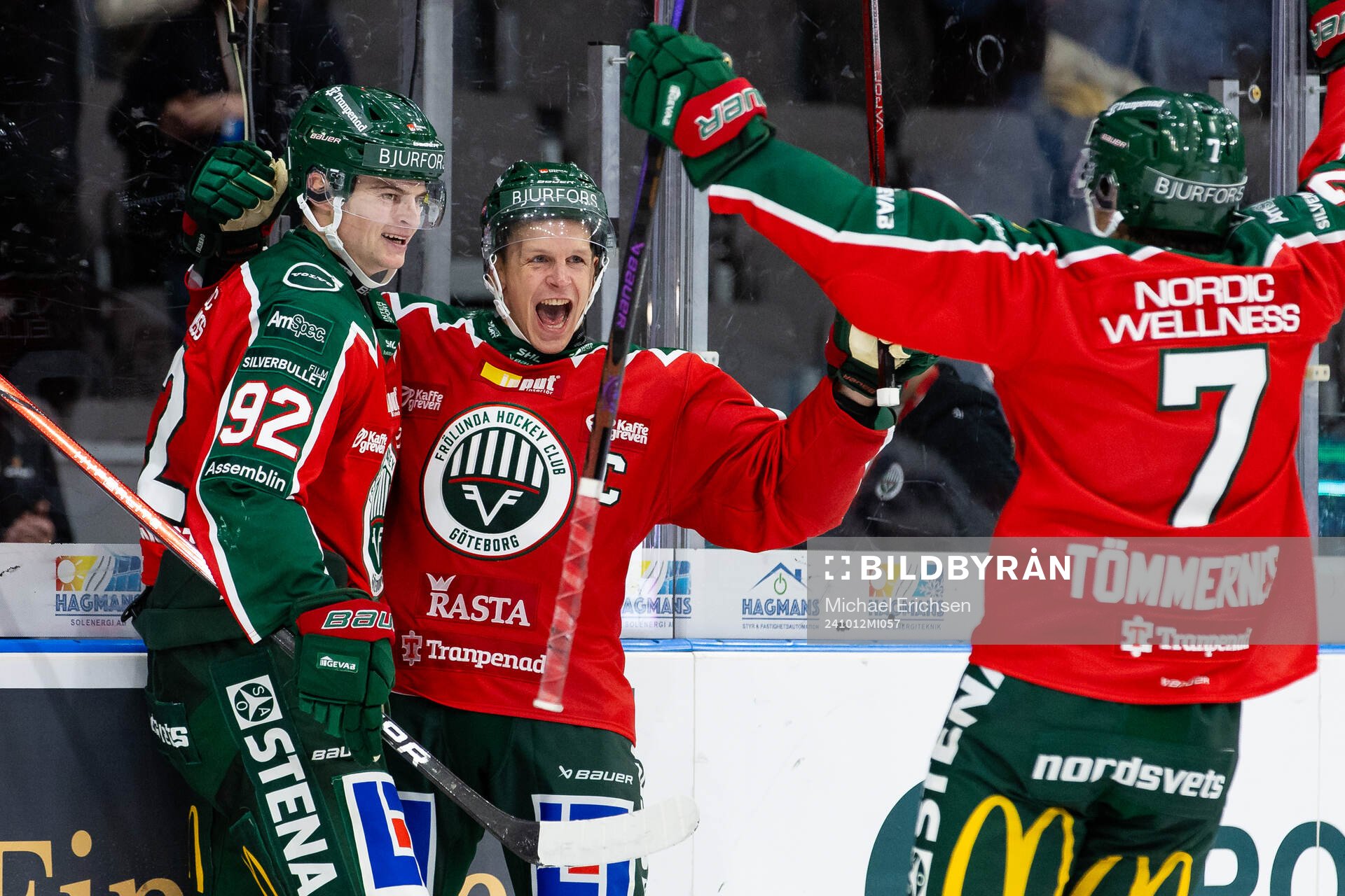 Frölundas Max Friberg jublar