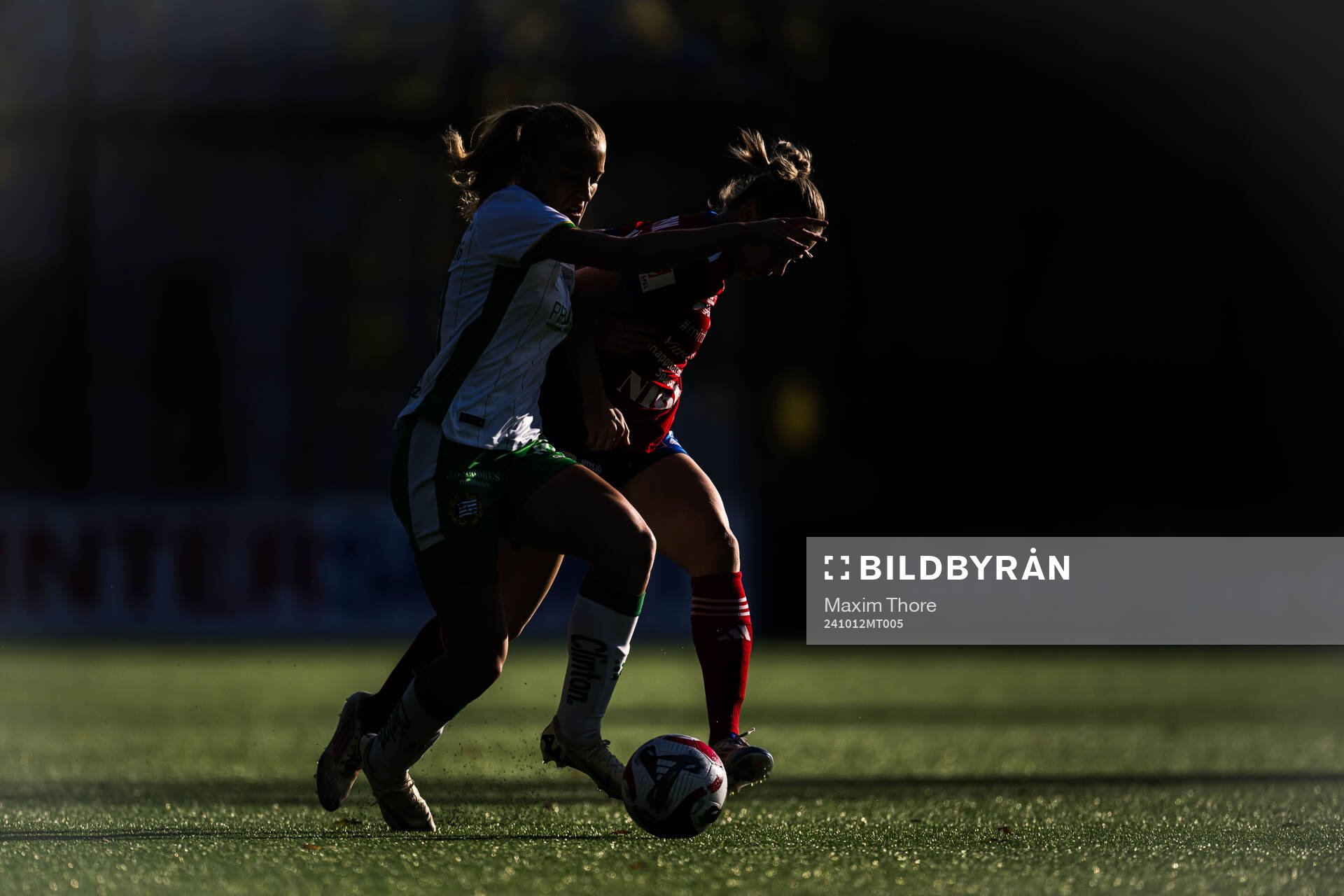 Hammarbys Smilla Holmberg under fotbollsmatchen i Damallsvenskan mellan Hammarby och Vittsjö den 12 oktober 2024 i Stockholm. 