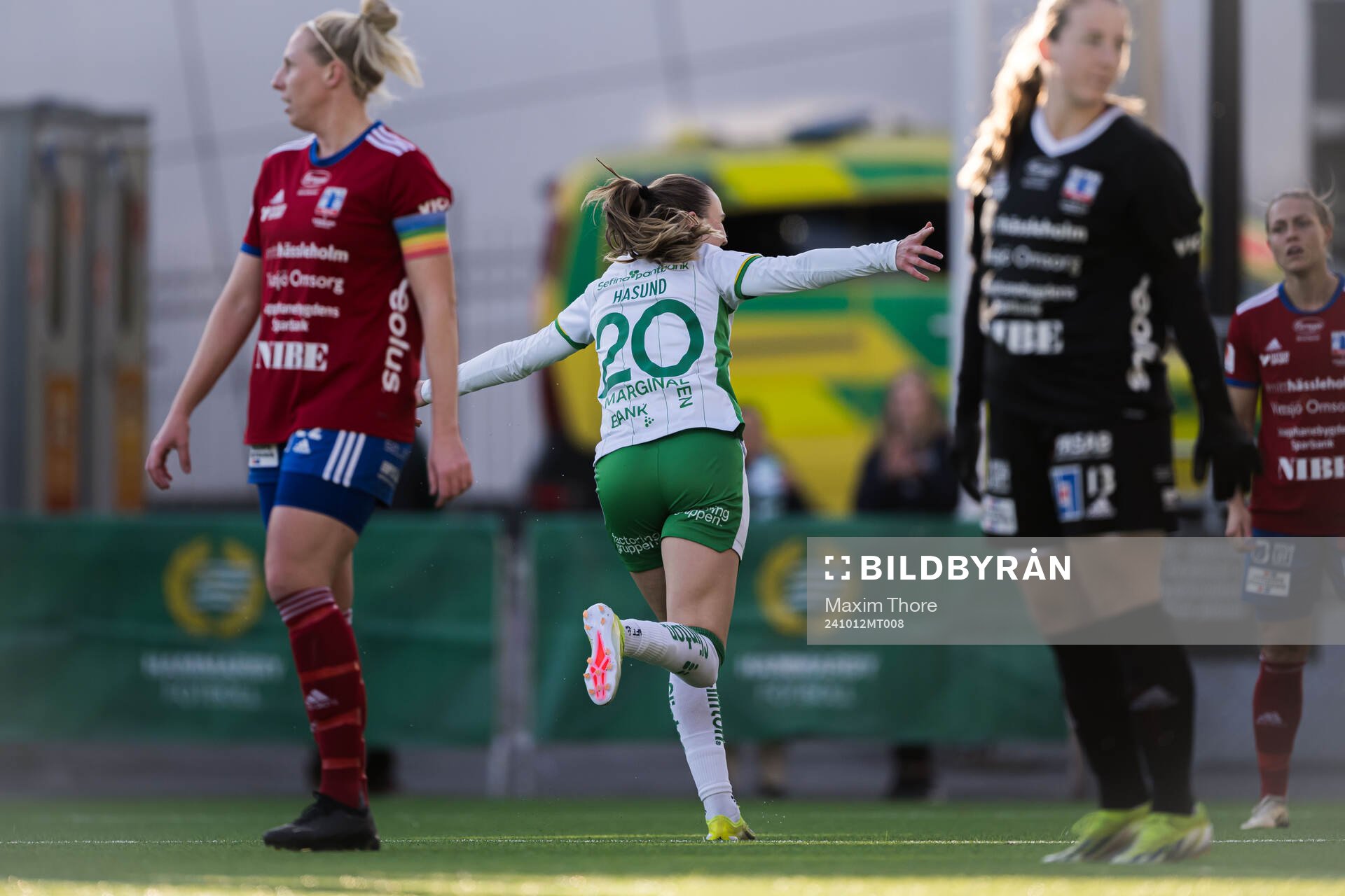Hammarbys Vilde Hasund jublar