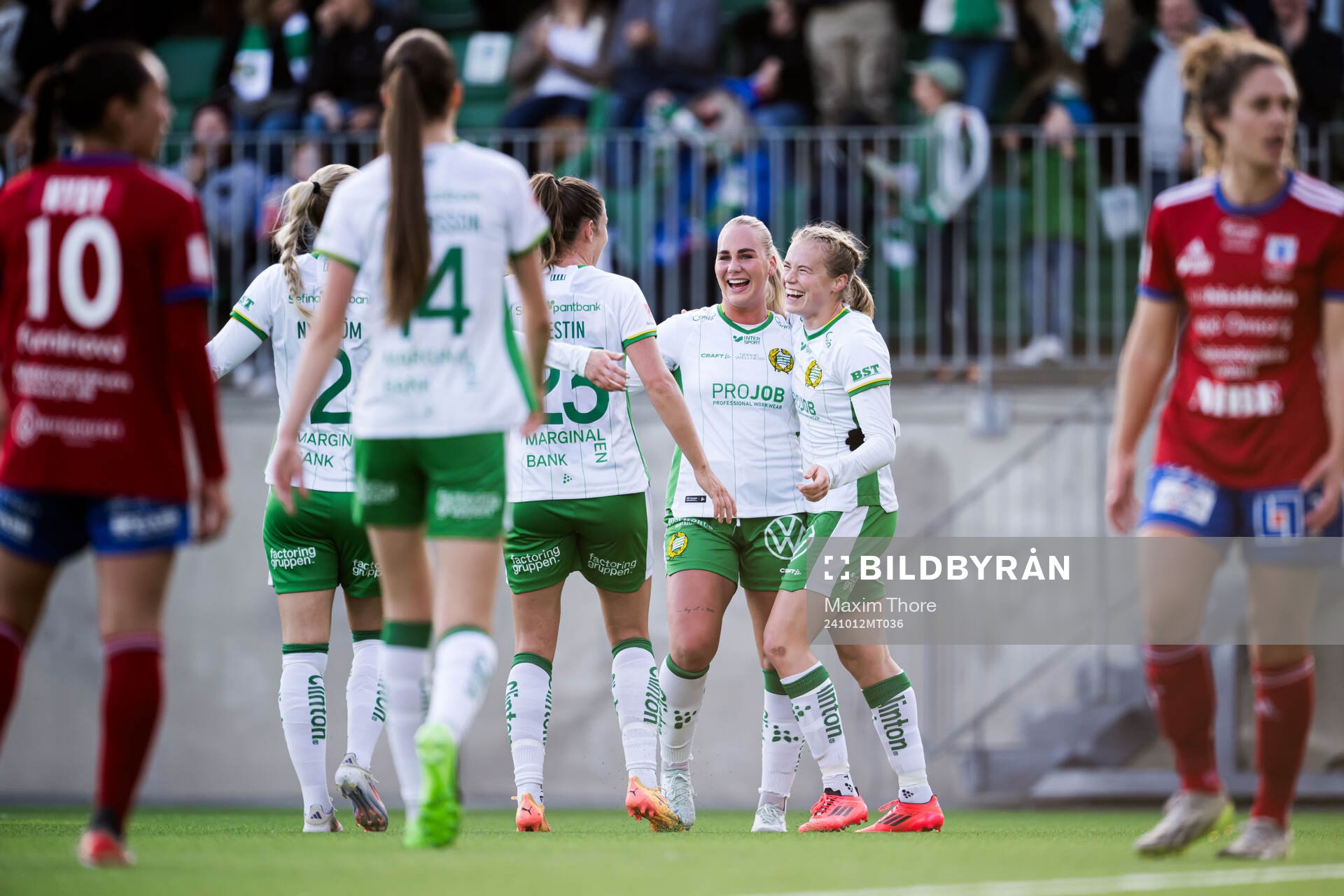 Hammarbys Julie Blakstad jublar