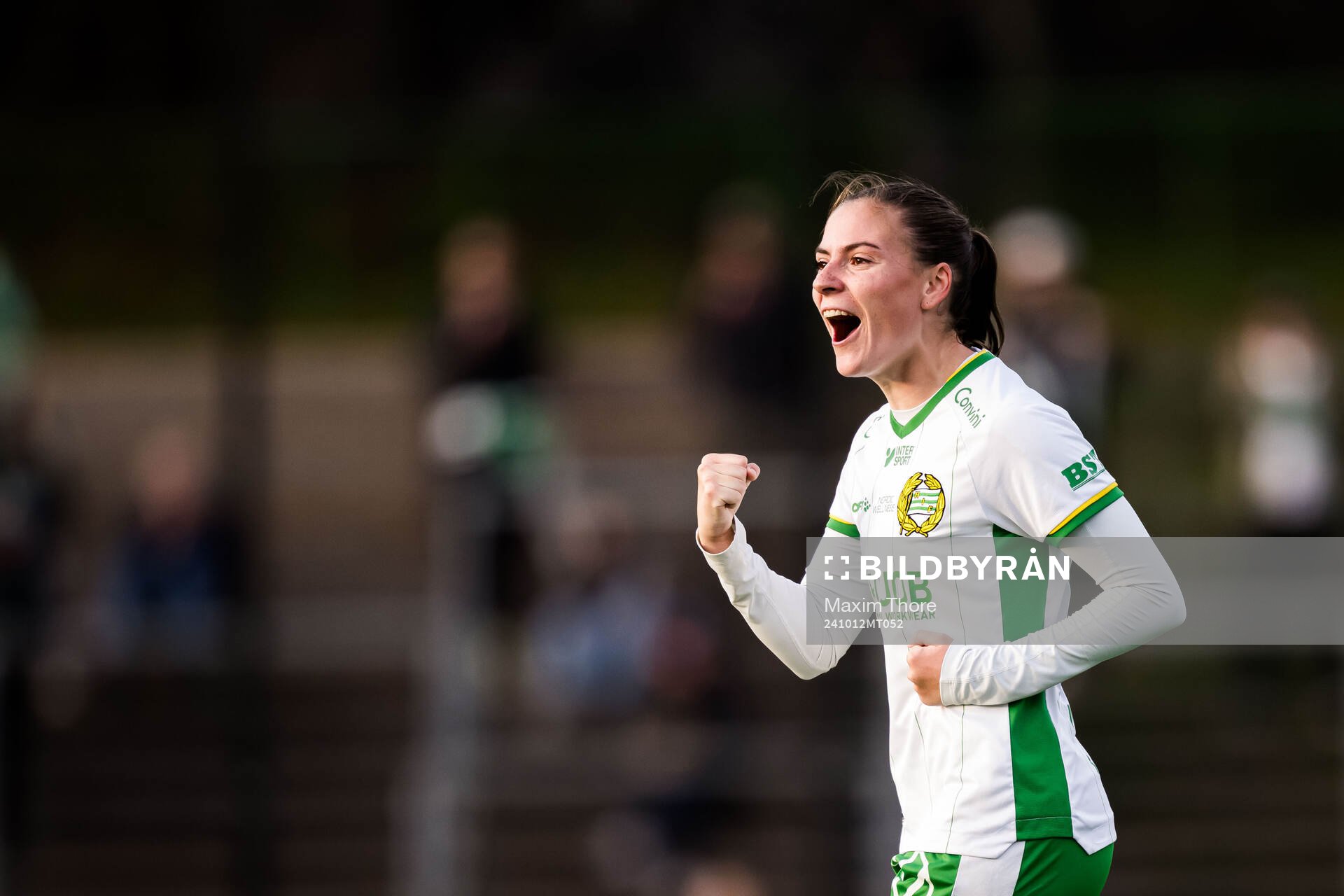 Hammarbys Smilla Vallotto jublar