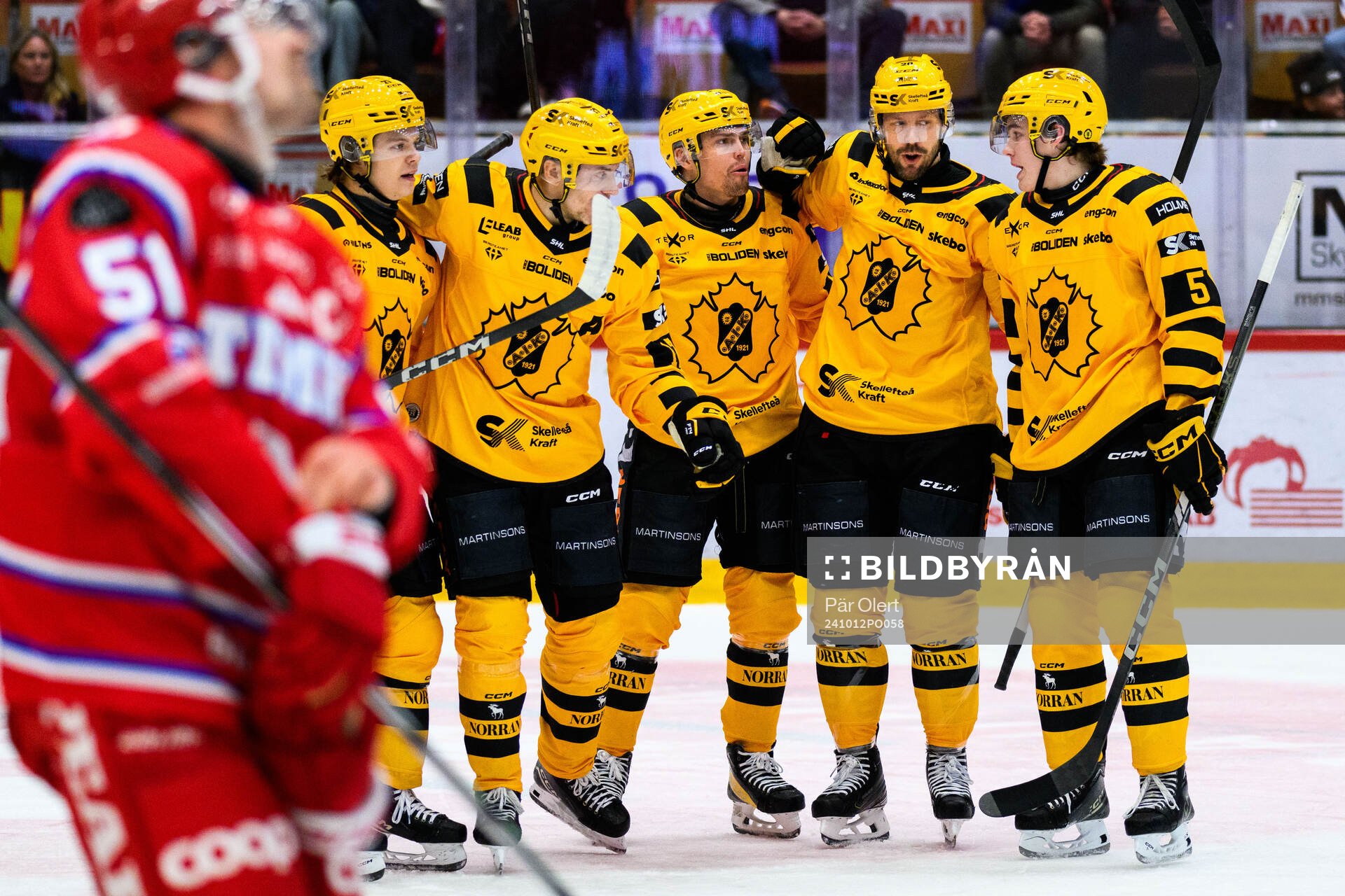 Skellefteås Marcus Eriksson jublar