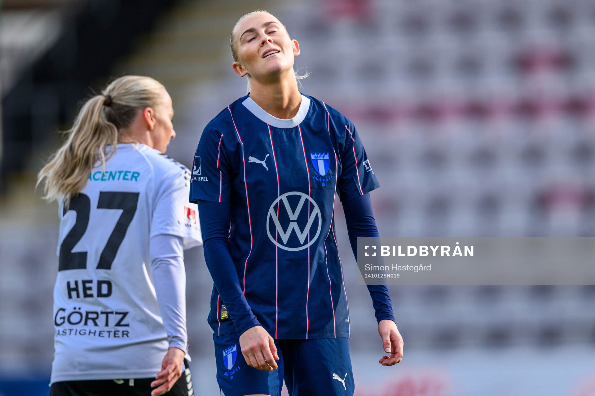 Malmö FFs Beatrice Persson deppar