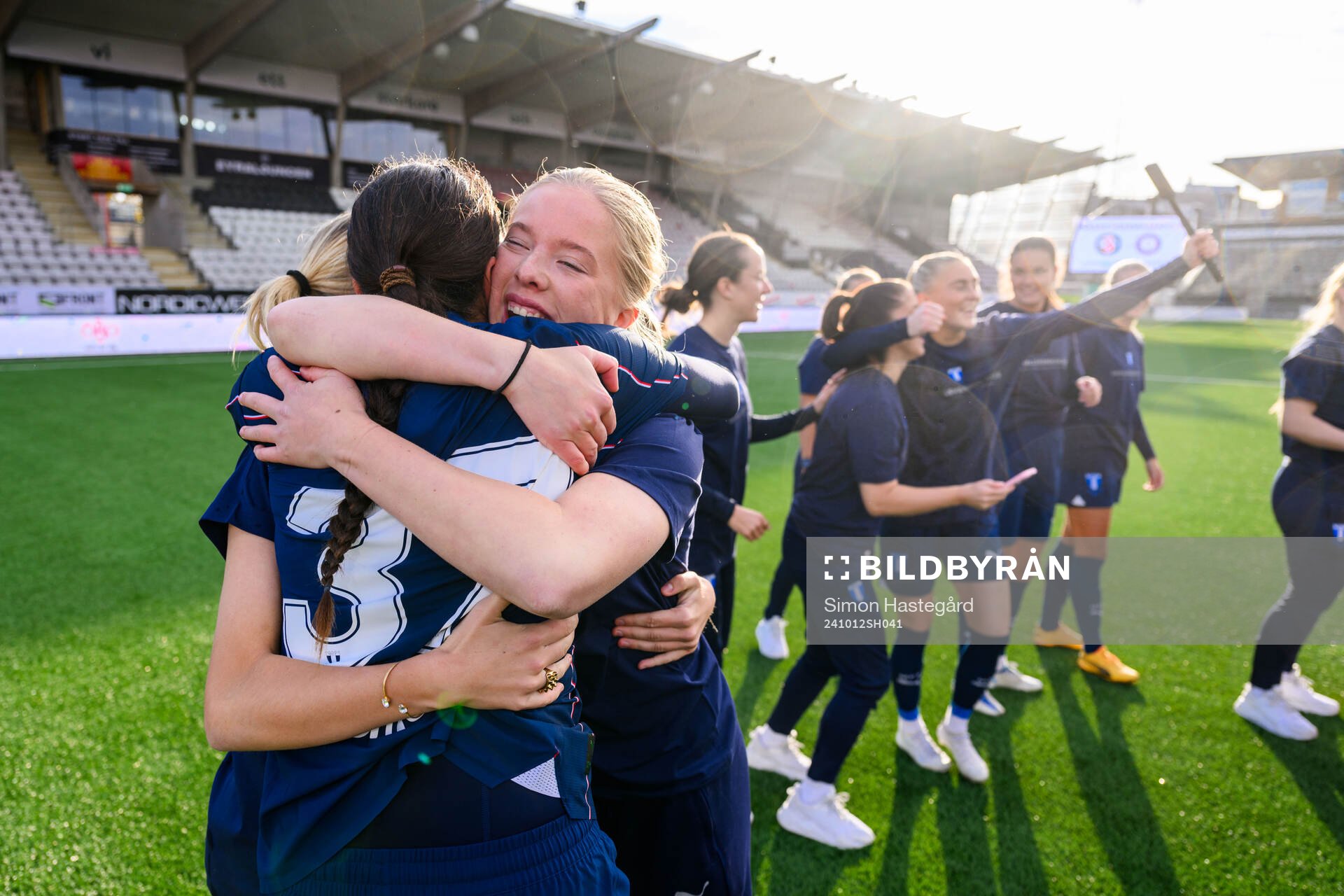 Malmö FFs spelare jublar över avancemanget till