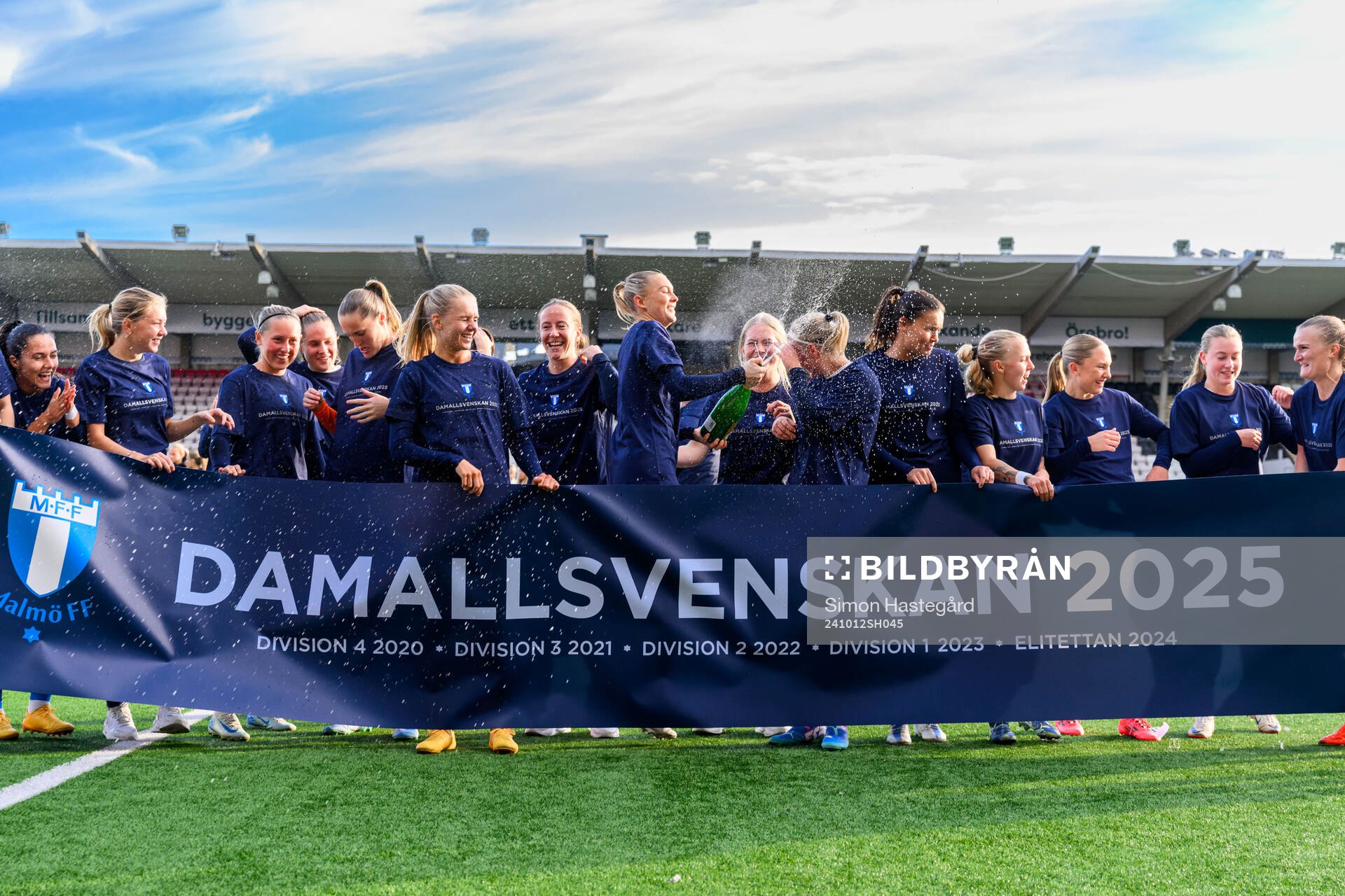 Malmö FFs spelare jublar över avancemanget till