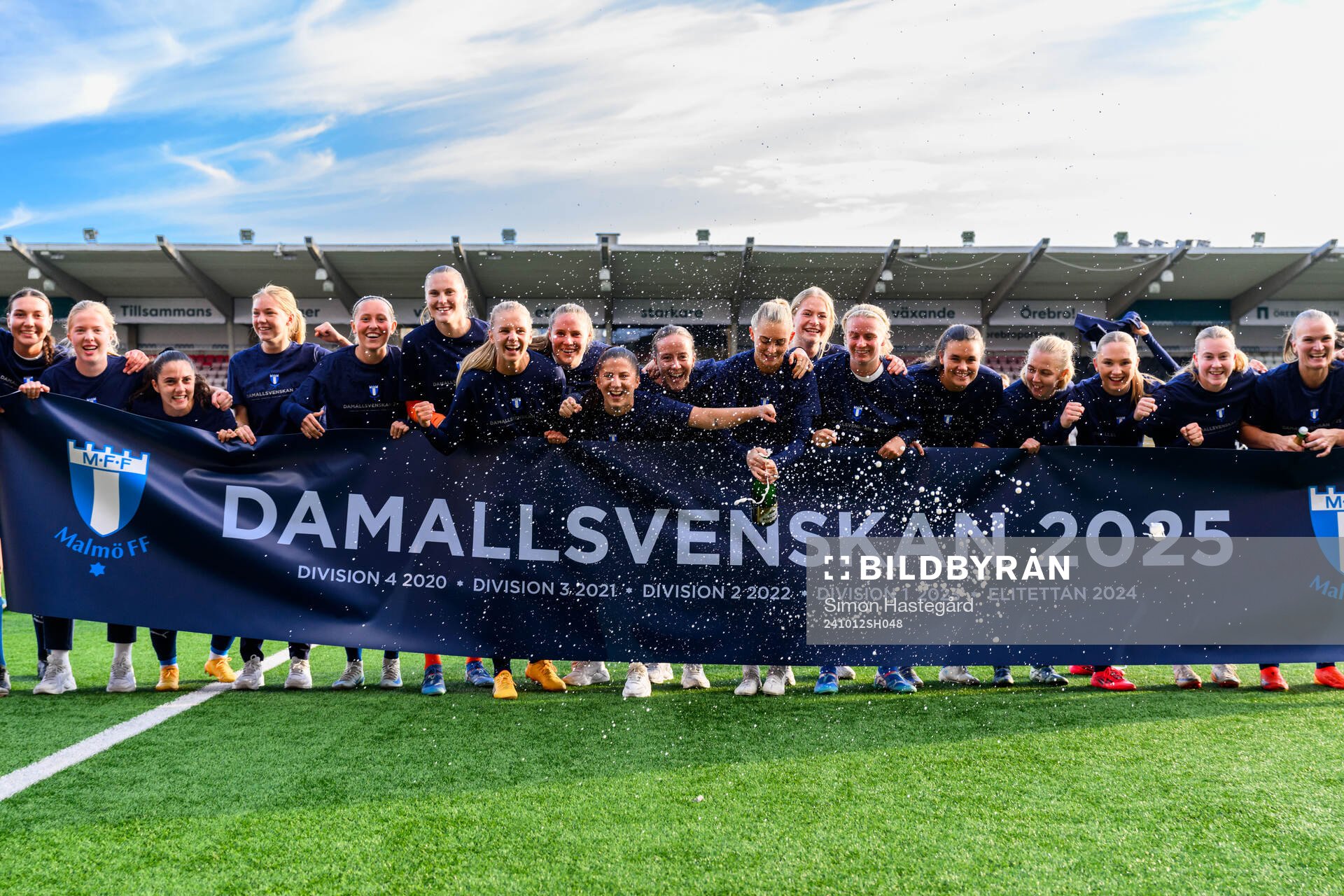 Malmö FFs spelare jublar över avancemanget till