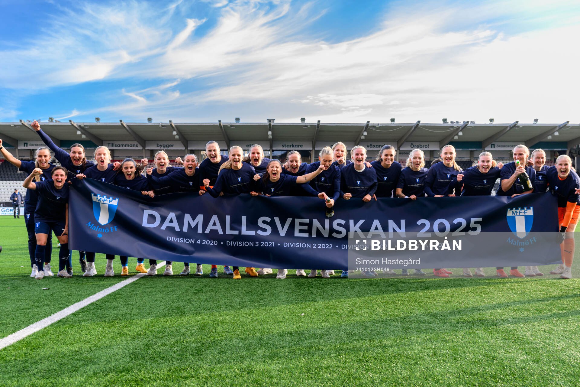 Malmö FFs spelare jublar över avancemanget till