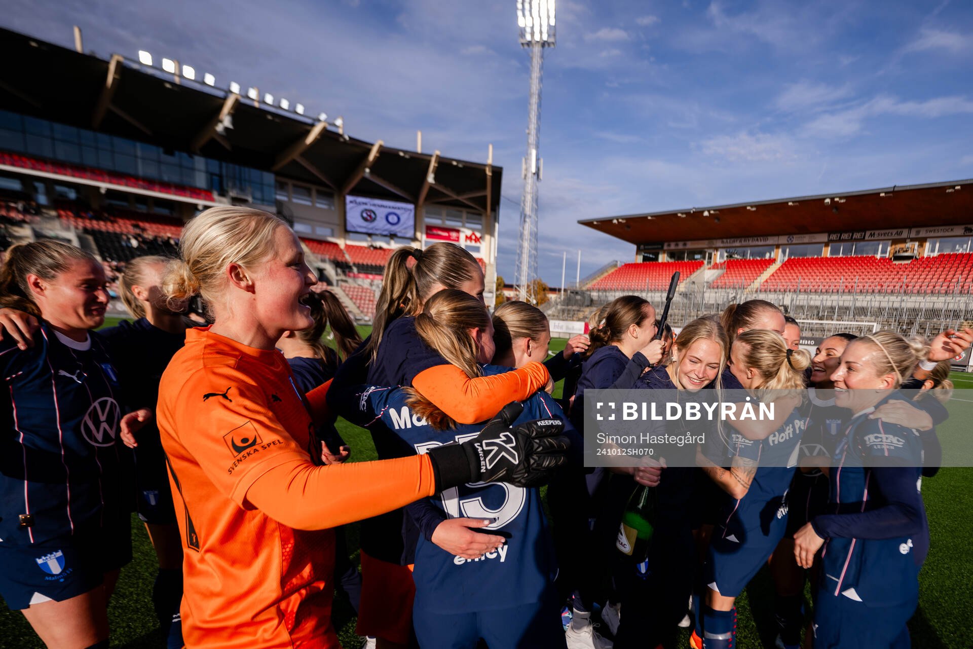 Malmö FFs spelare jublar