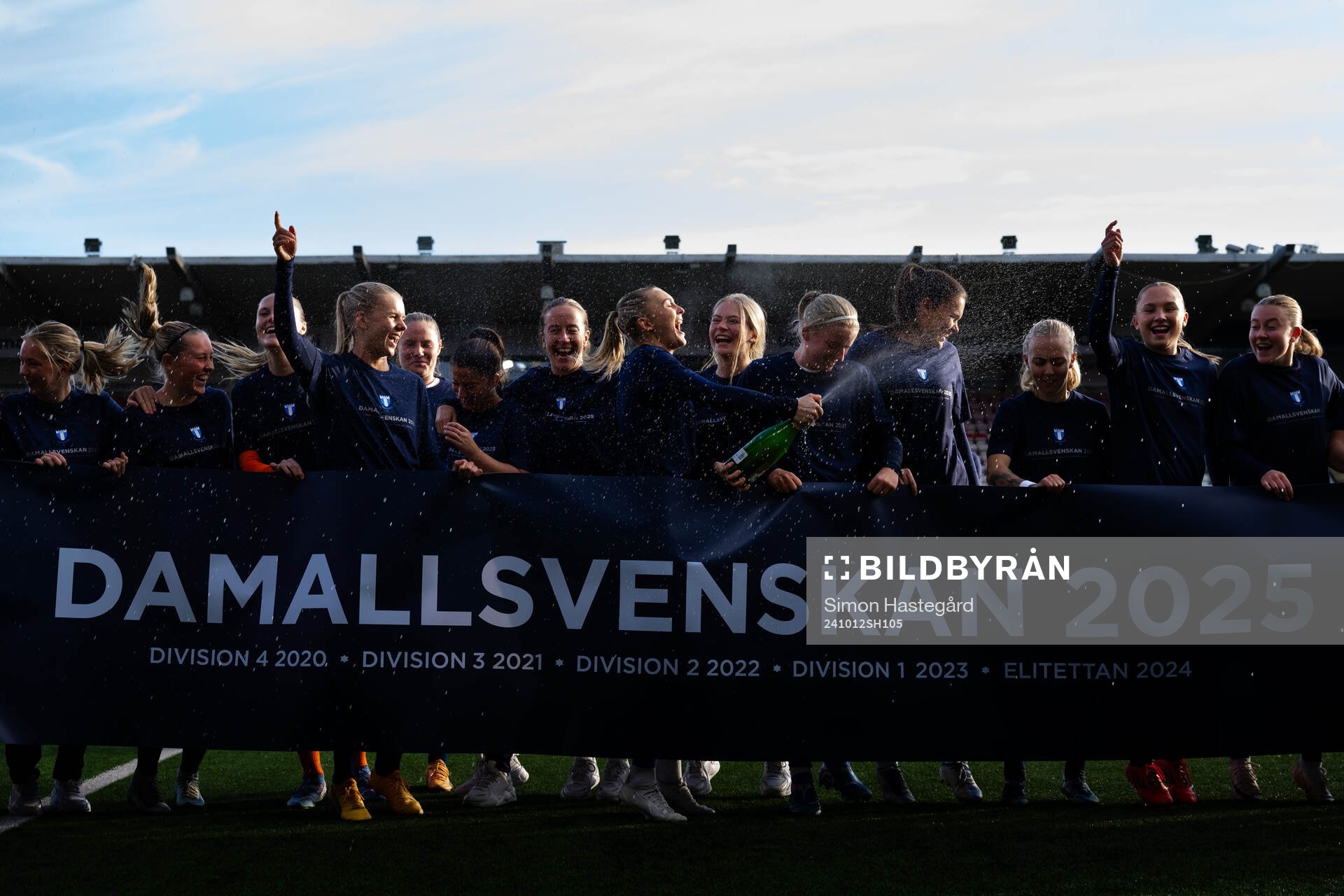 Malmö FFs spelare jublar