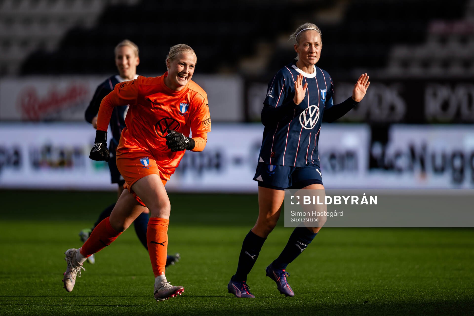 Malmö FFs målvakt Kathrine Østergaard Larsen och Sanna