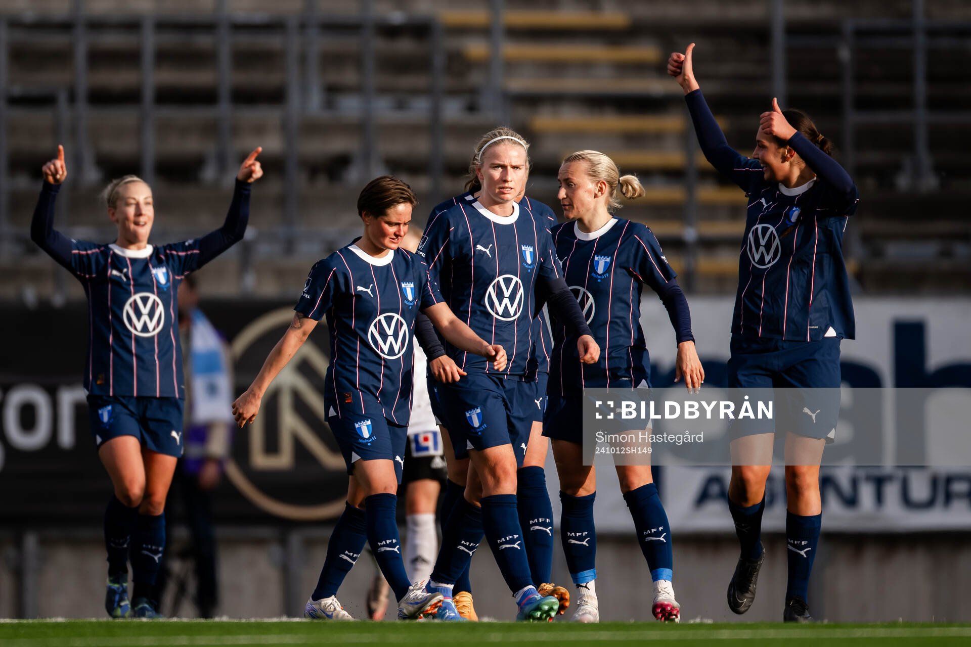 Malmö FFs Amanda Kander jublar