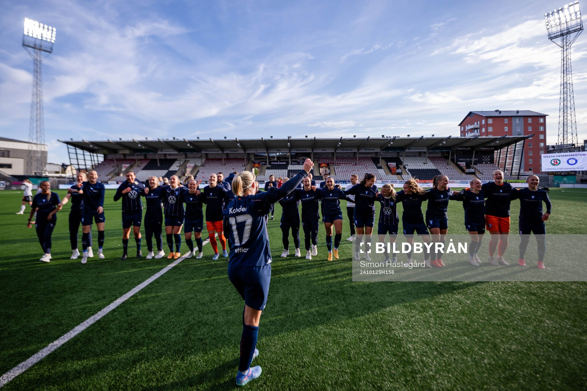 Malmö FFs Amanda Kander jublar över avancemanget till