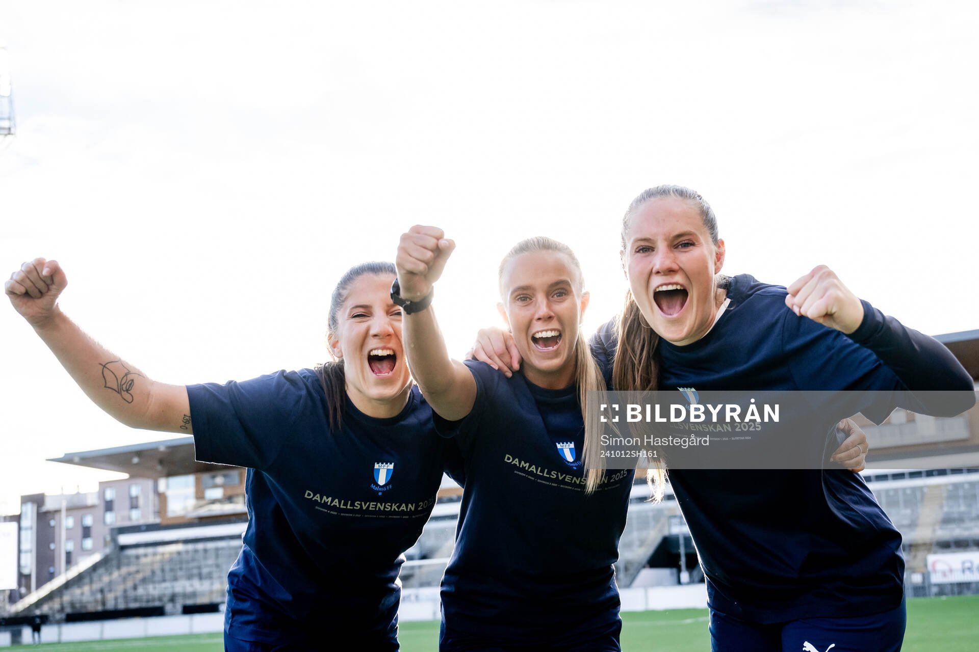 Malmö FFs Lovisa Wifvesson, Elin Björklund och Linnea