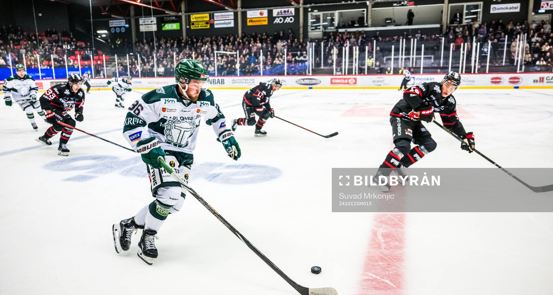 Tingsryds Jesper Sellin och Nybros Leo Sahlin Wallenius