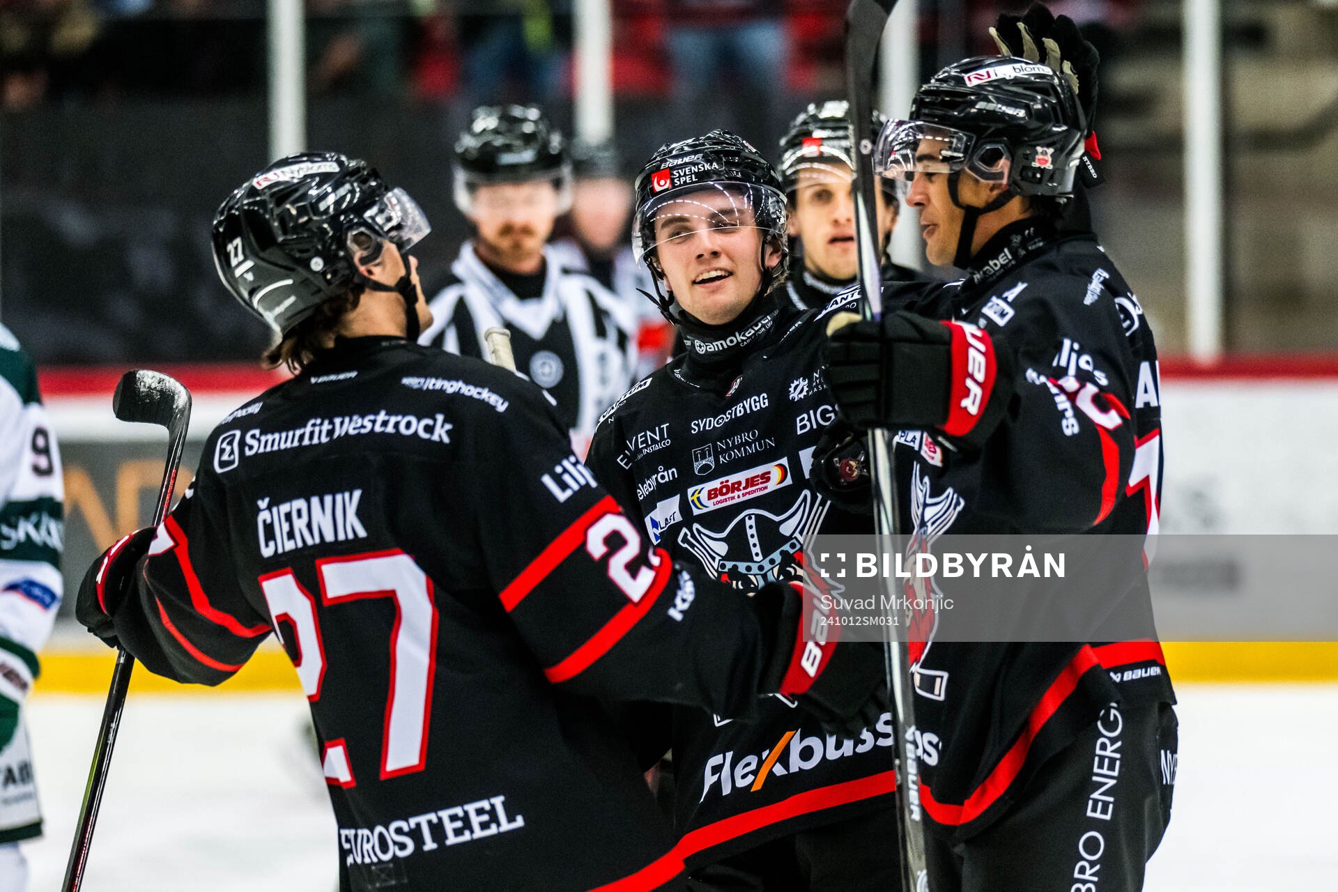 Nybro spelare jublar