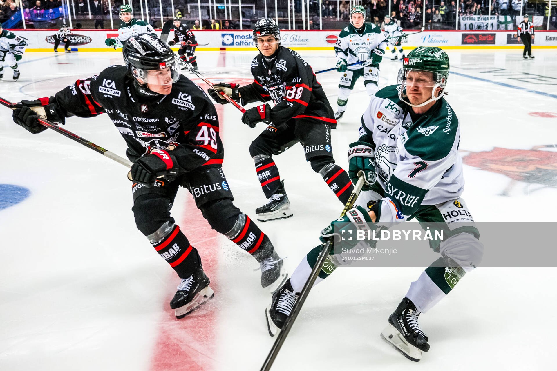 Nybros Kalle Holm och Tingsryds Kevin Ekman Larsson