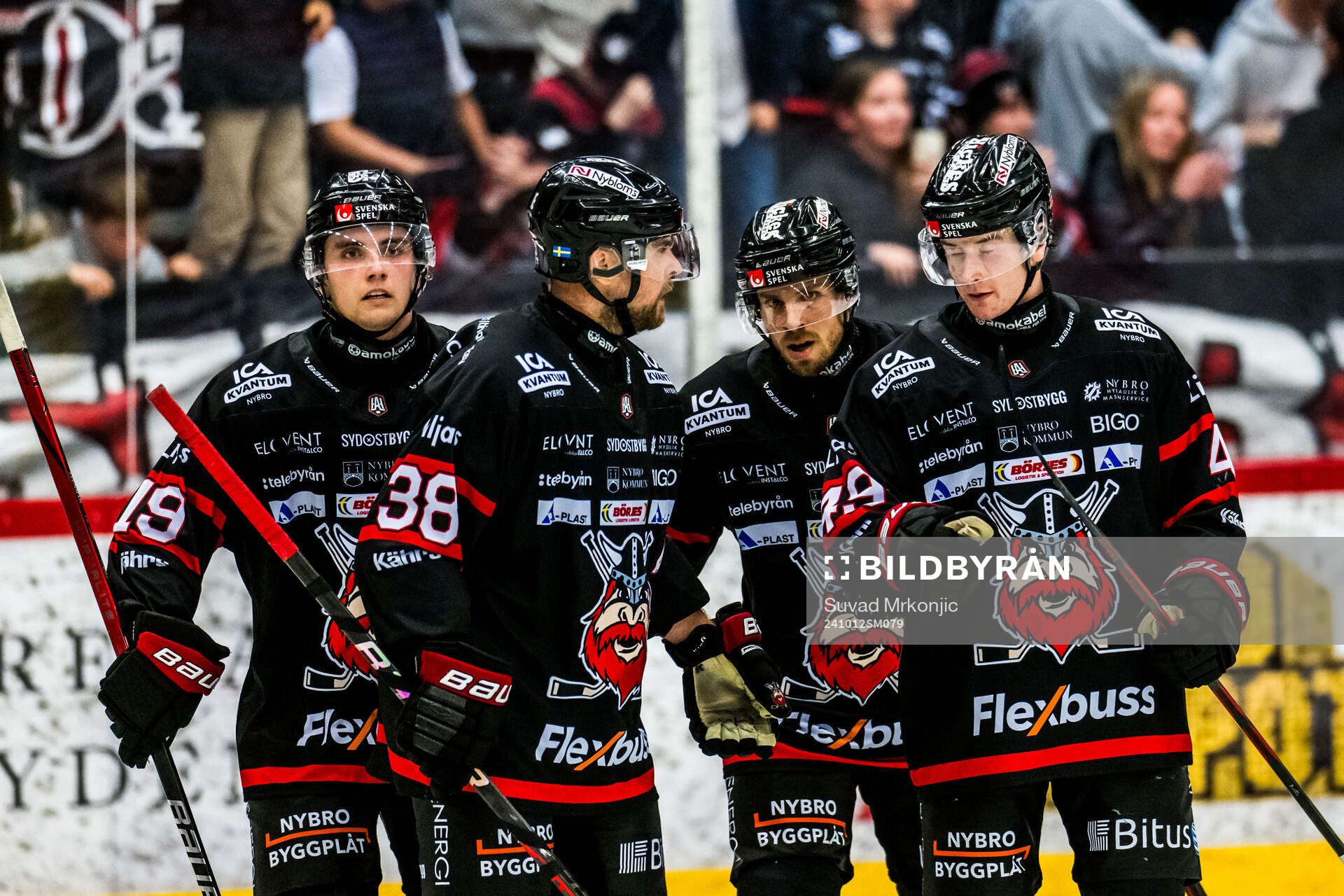 Nybros spelare jublar