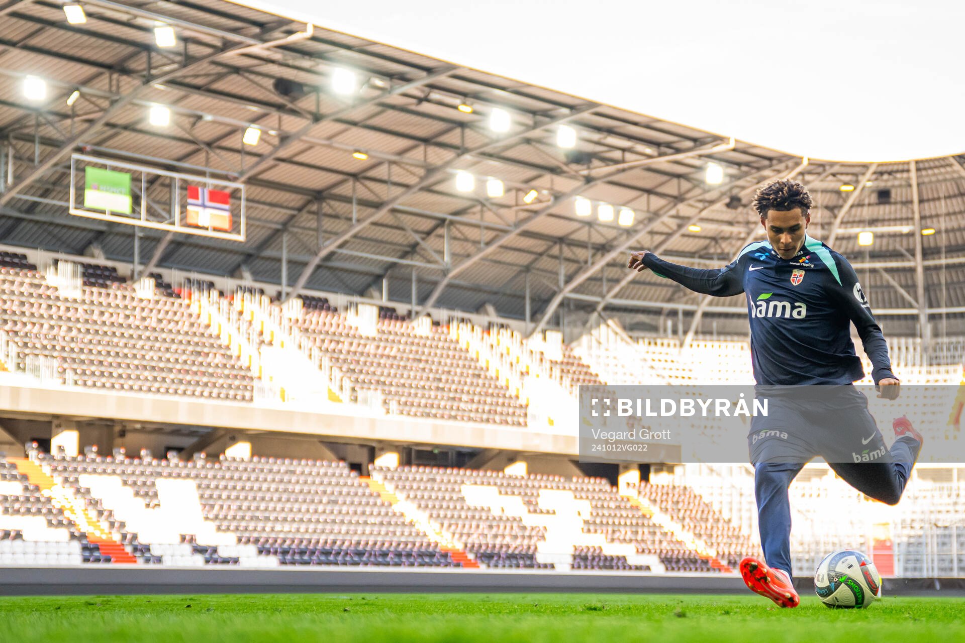 Antonio Nusa of the Norwegian national football team