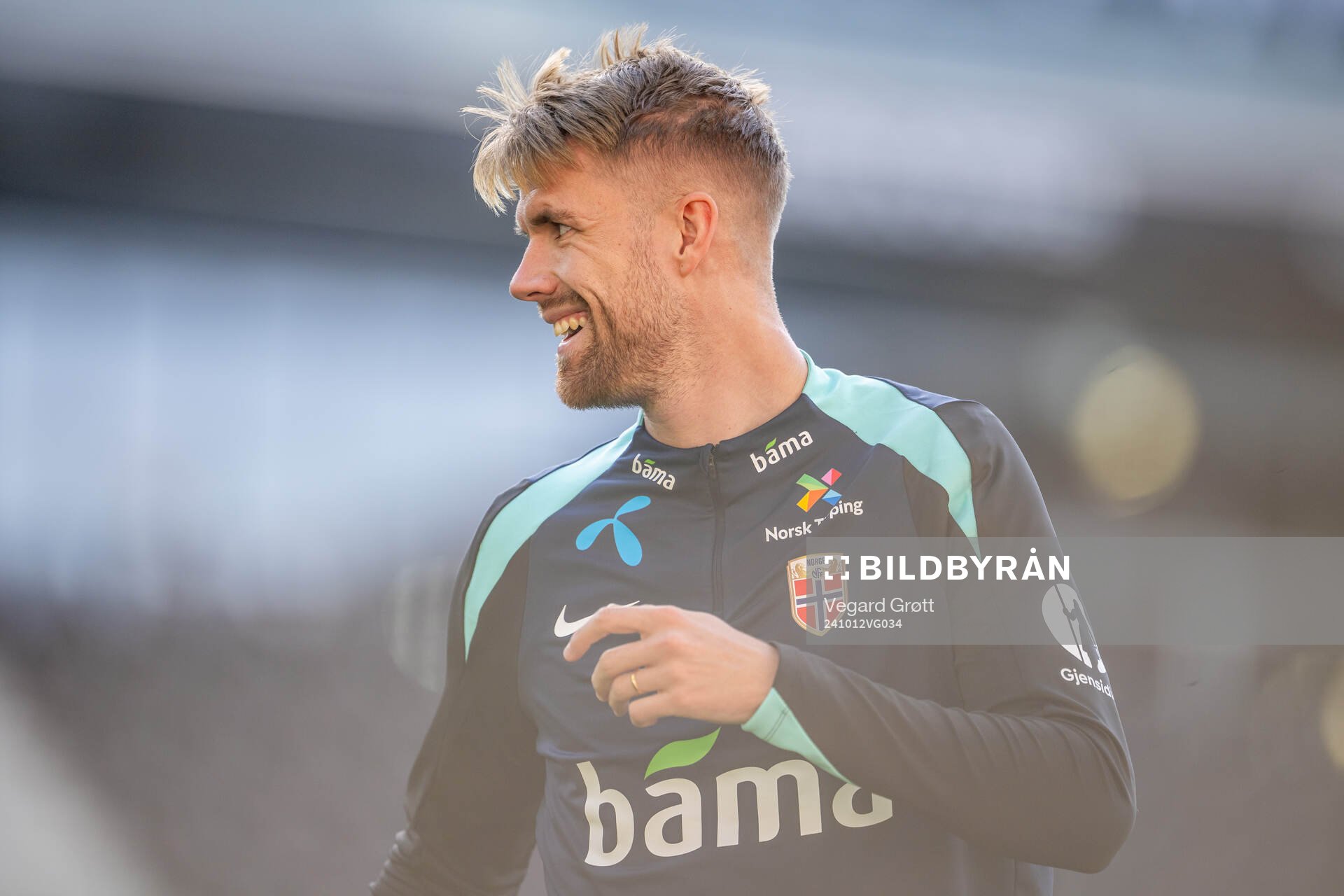 Kristoffer Ajer of the Norwegian national football team