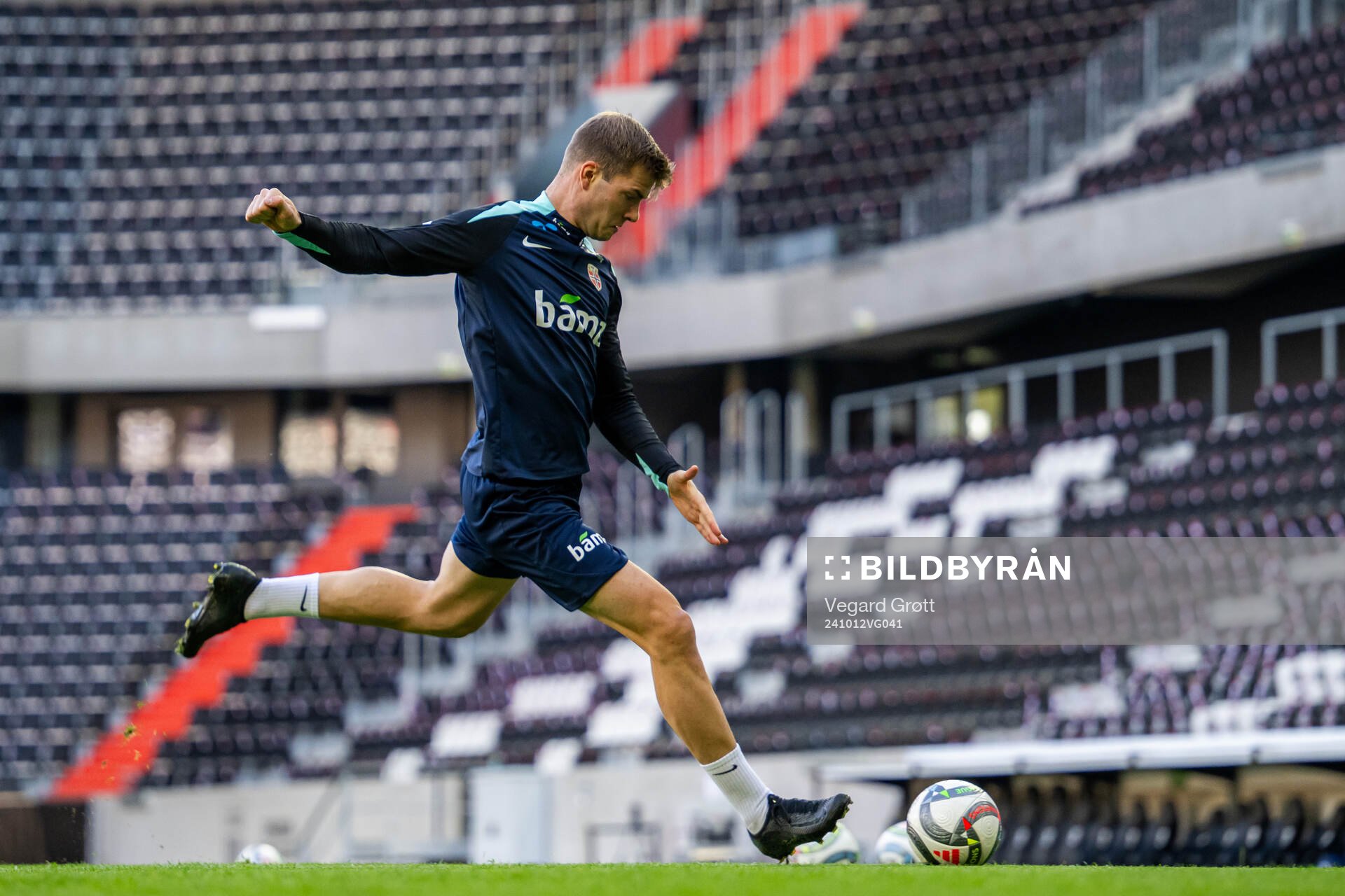 Alexander Sørloth of the Norwegian national football team