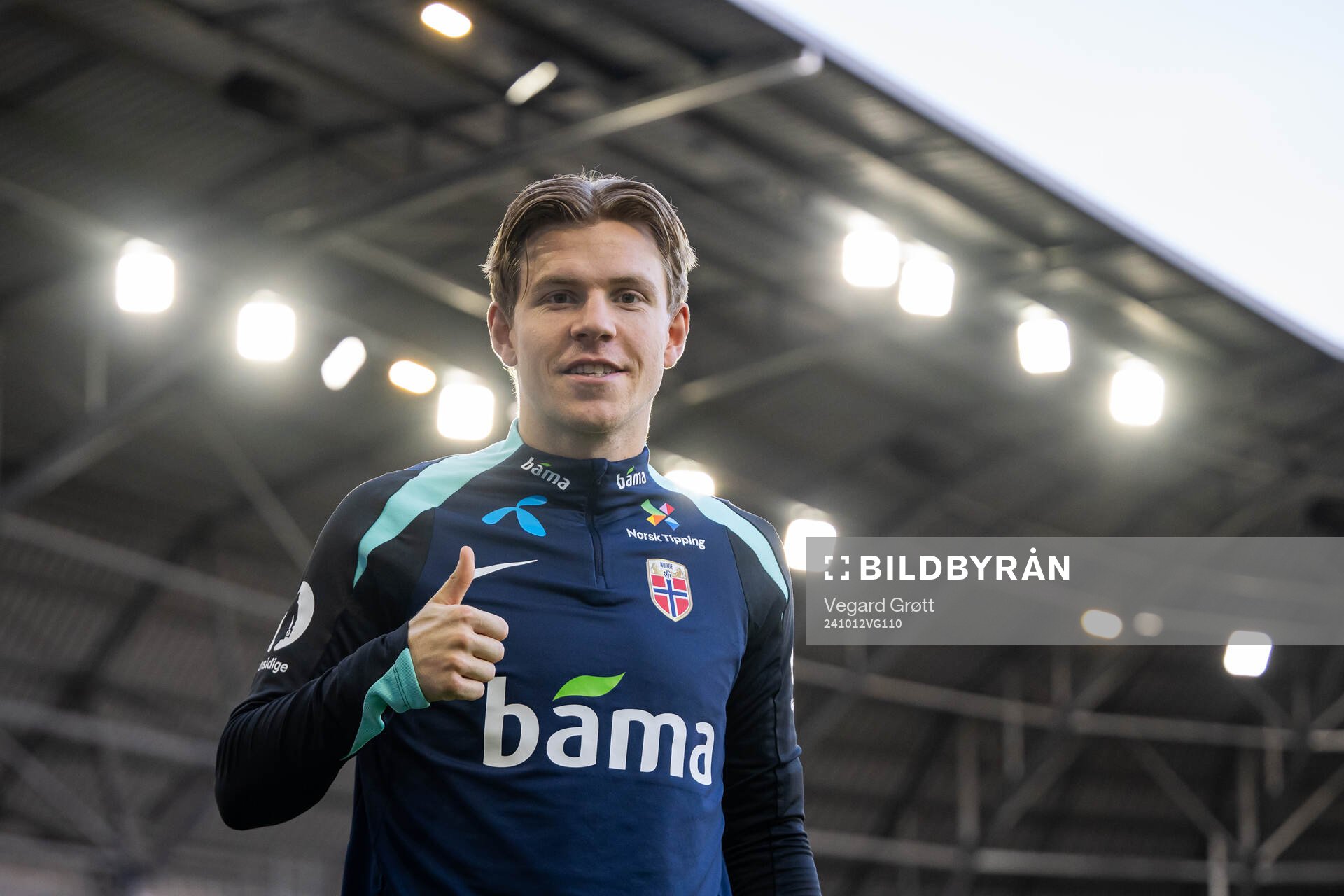 Jens Petter Hauge of the Norwegian national football team