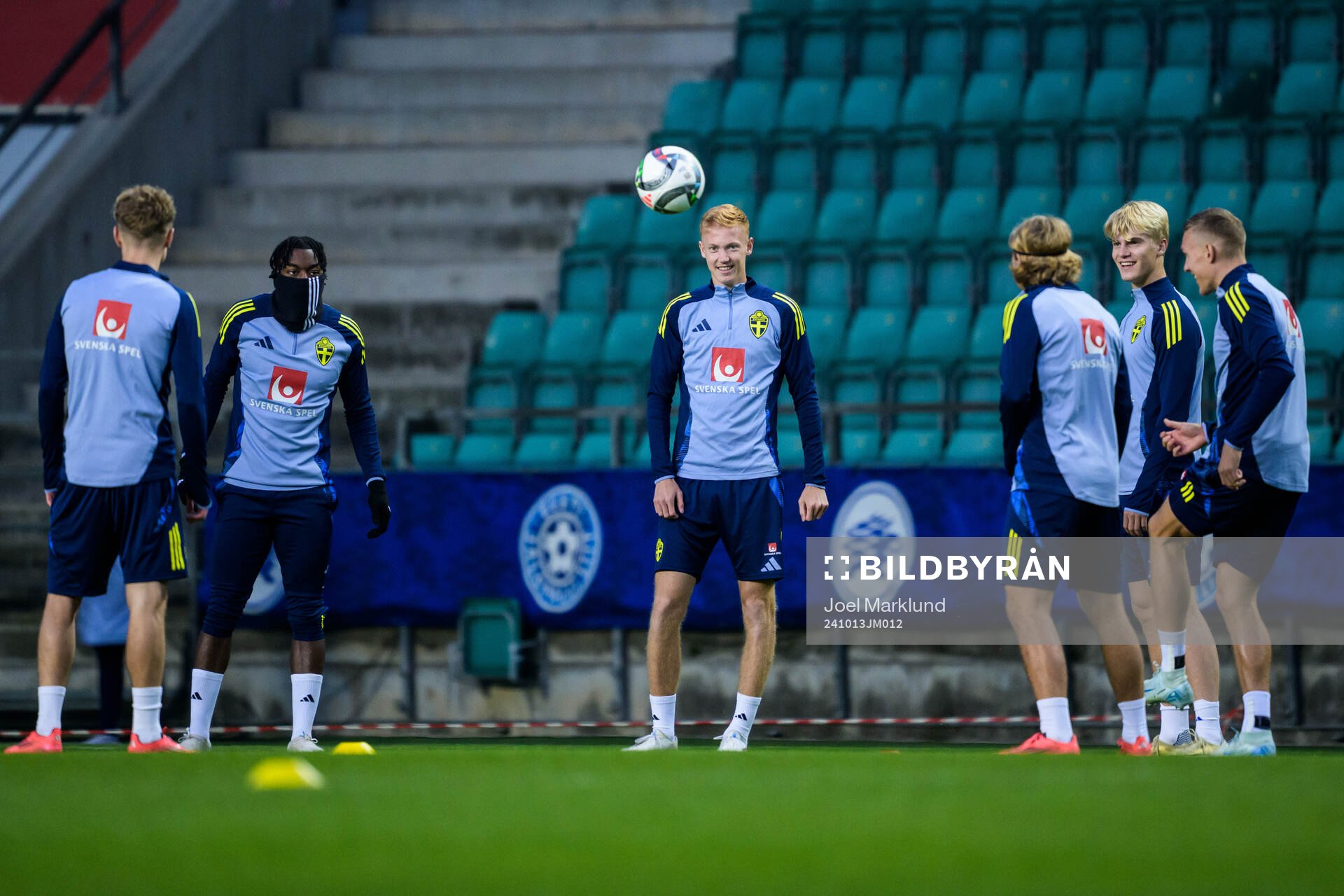 Anthony Elanga, Hugo Larsson and Lucas Bergvall of the